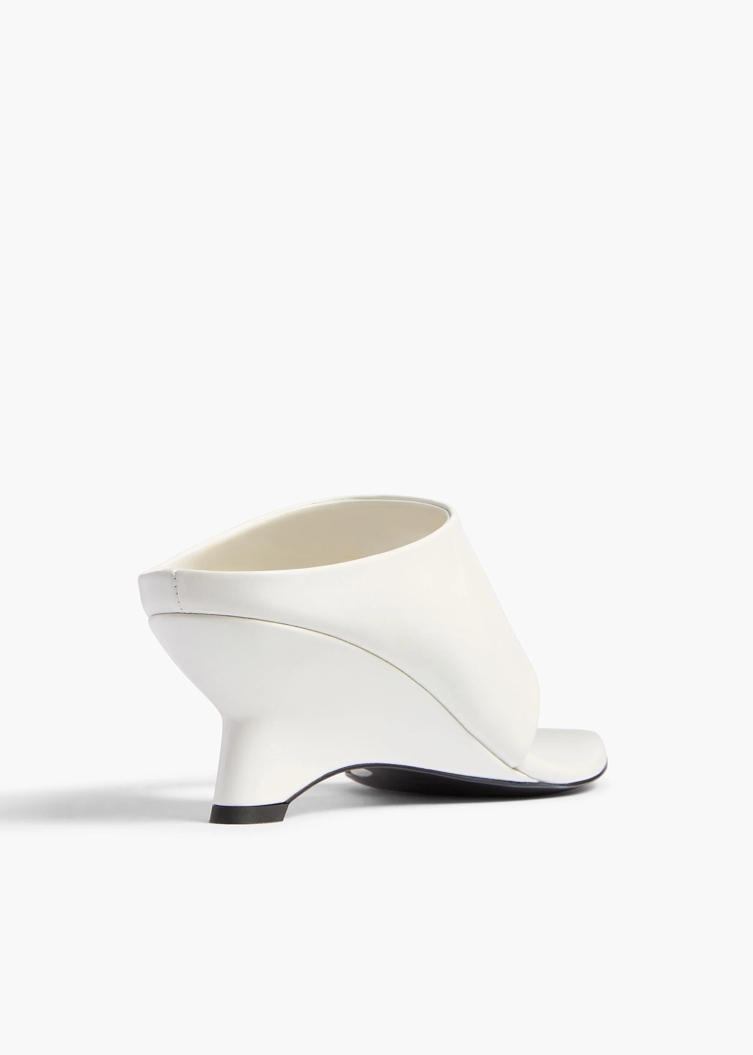 Khaite - Marlow Mule in Chalk Glazed Leather - Image 4