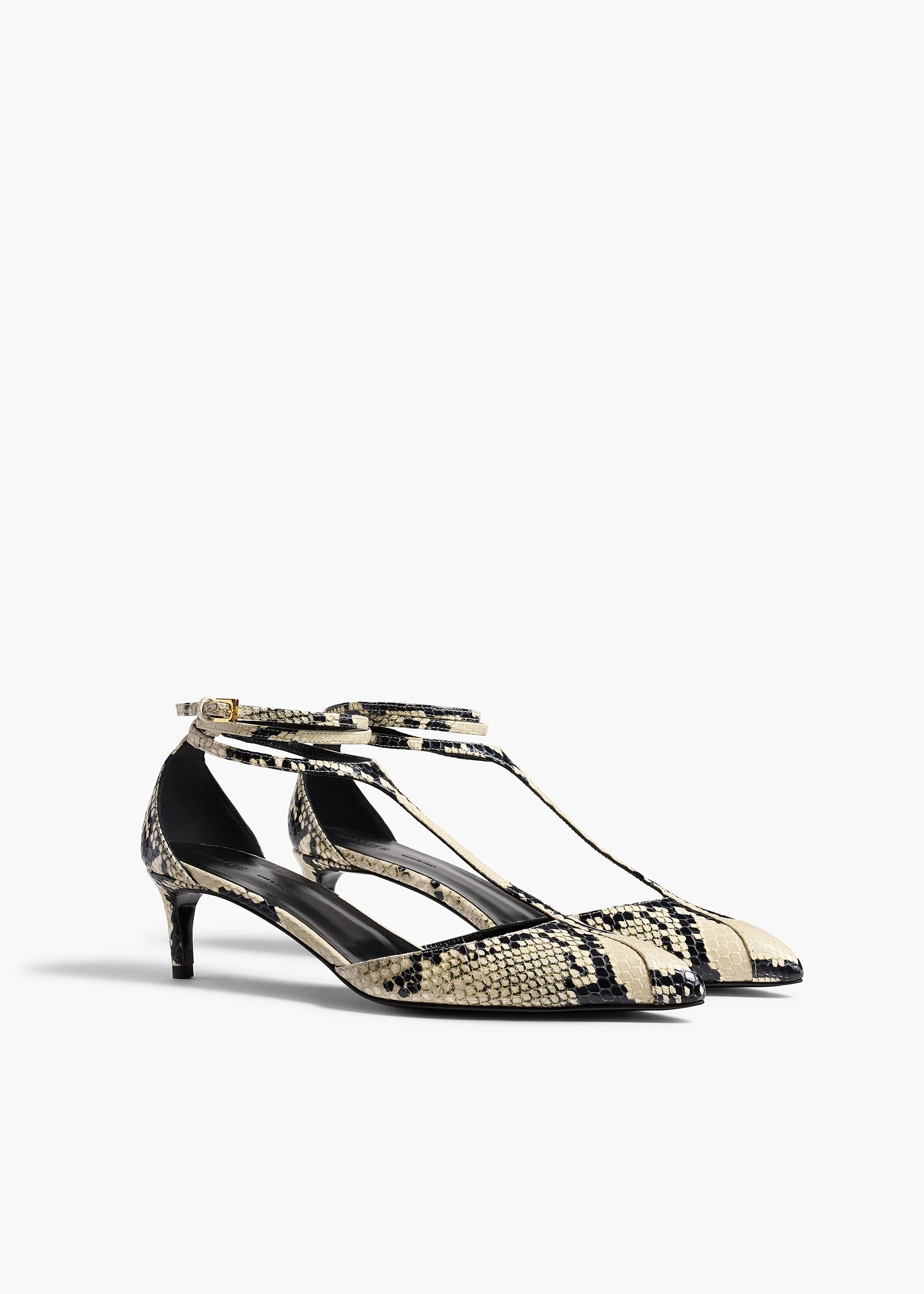 Khaite - Mia Pump in Natural Python - Embossed Leather - Image 2