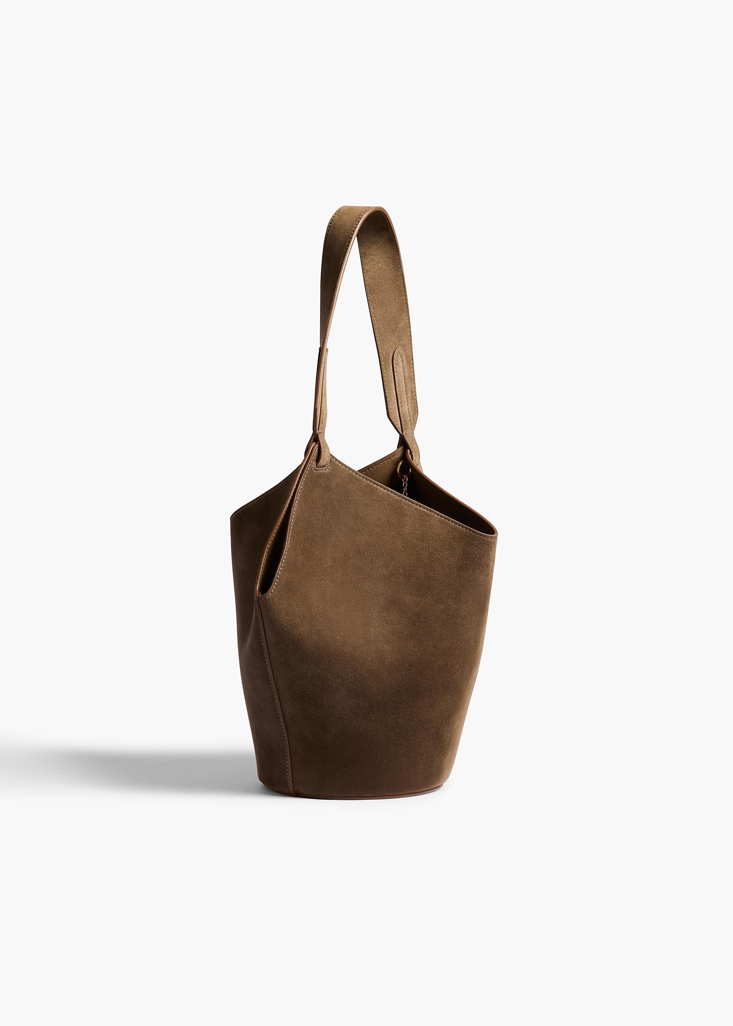 Khaite - Mini Lotus Tote in Cedar Suede - Image 2
