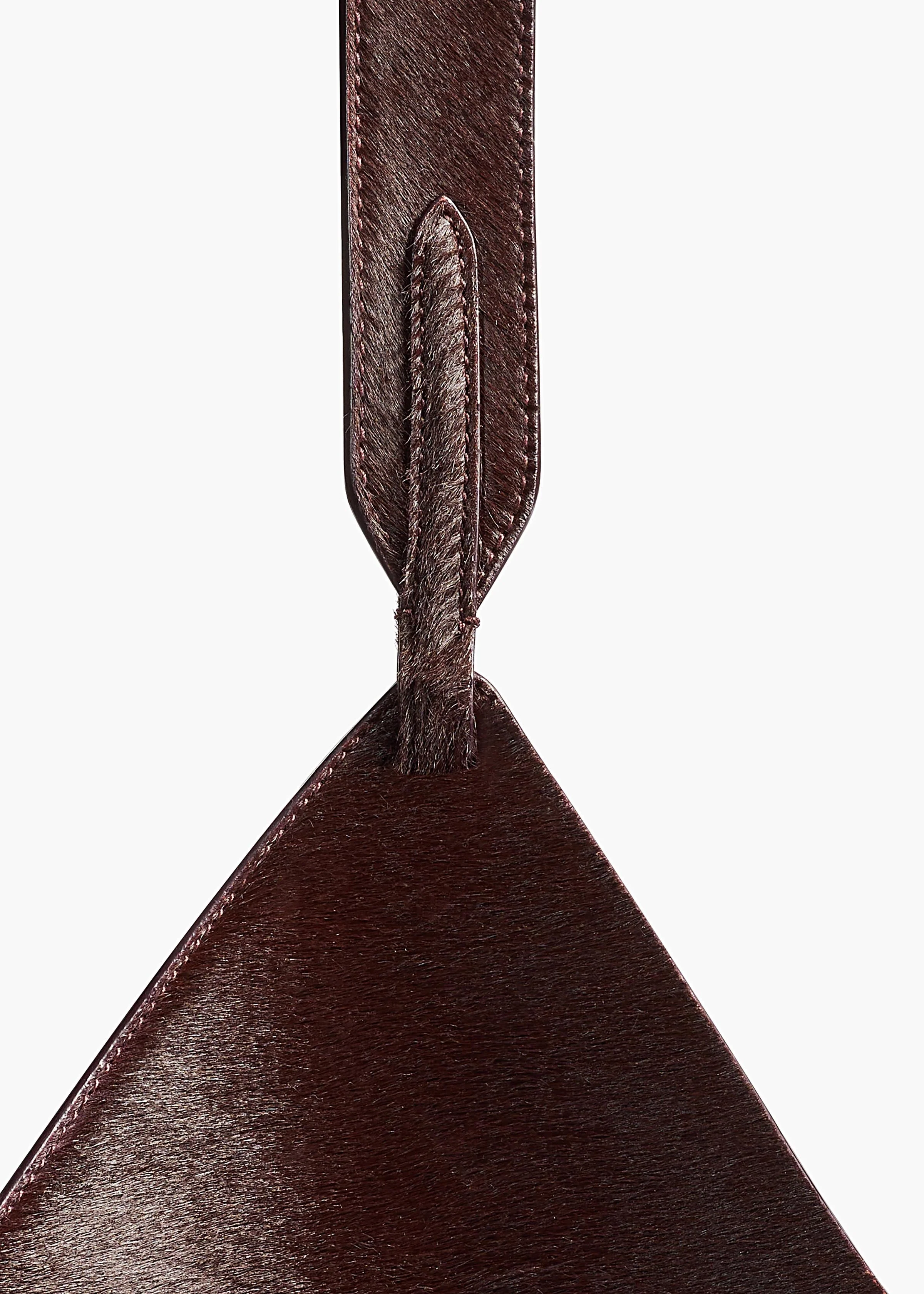 Khaite - Mini Lotus Tote in Rouge Noir Suede and Haircalf - Image 4