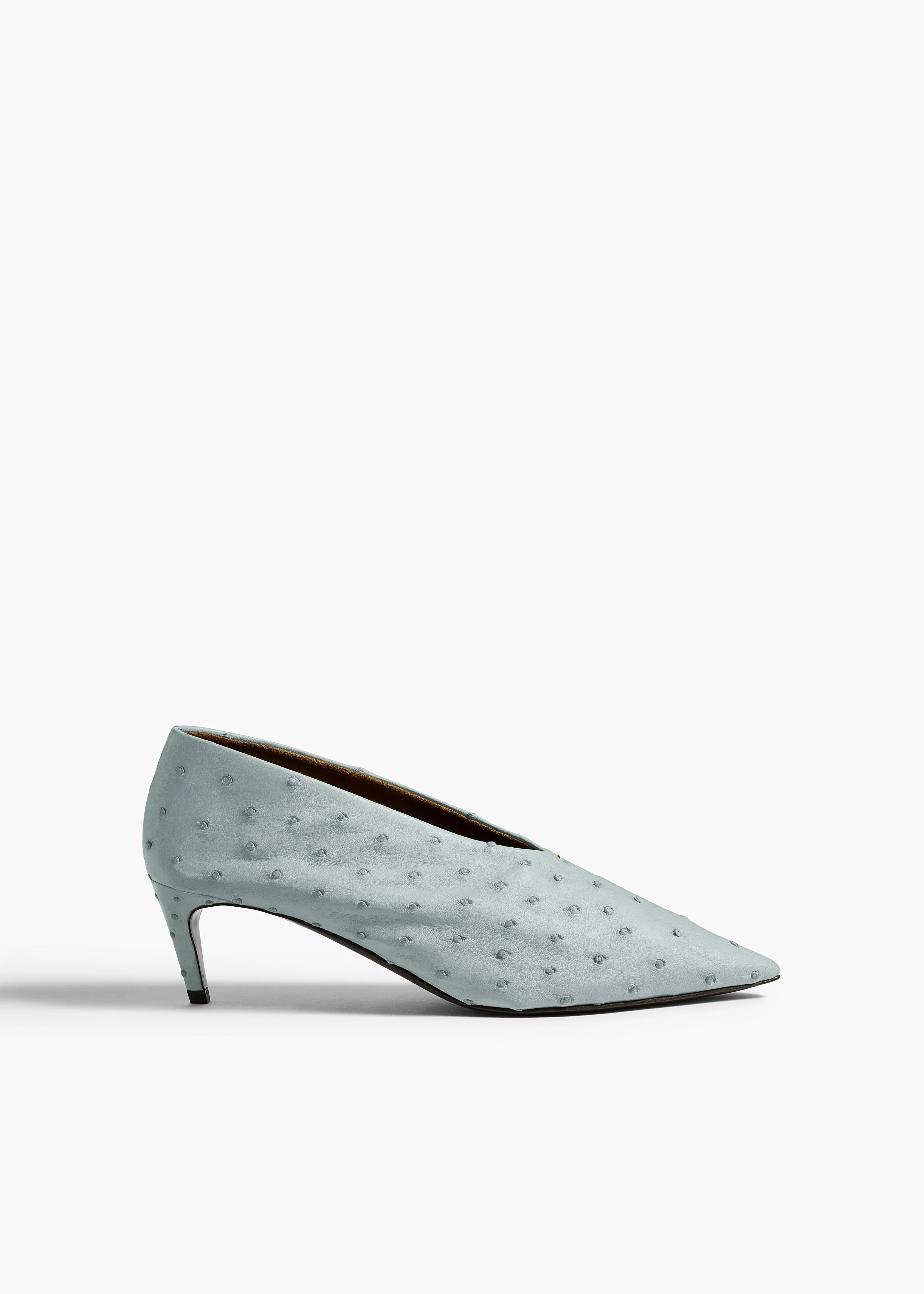 Khaite - Miriam Pump in Frost Ostrich