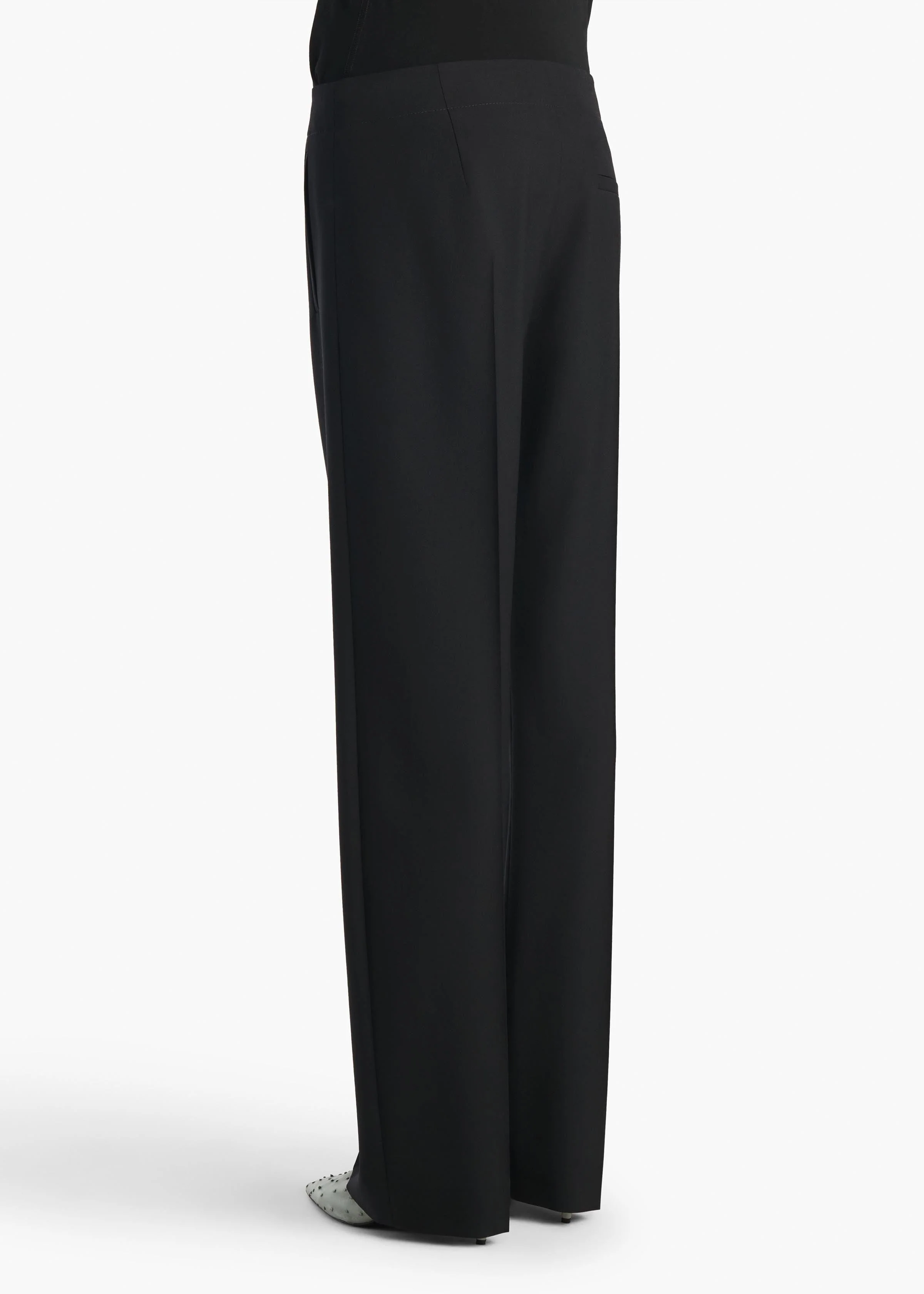 Khaite - Mita Pant in Black Wool - Image 4