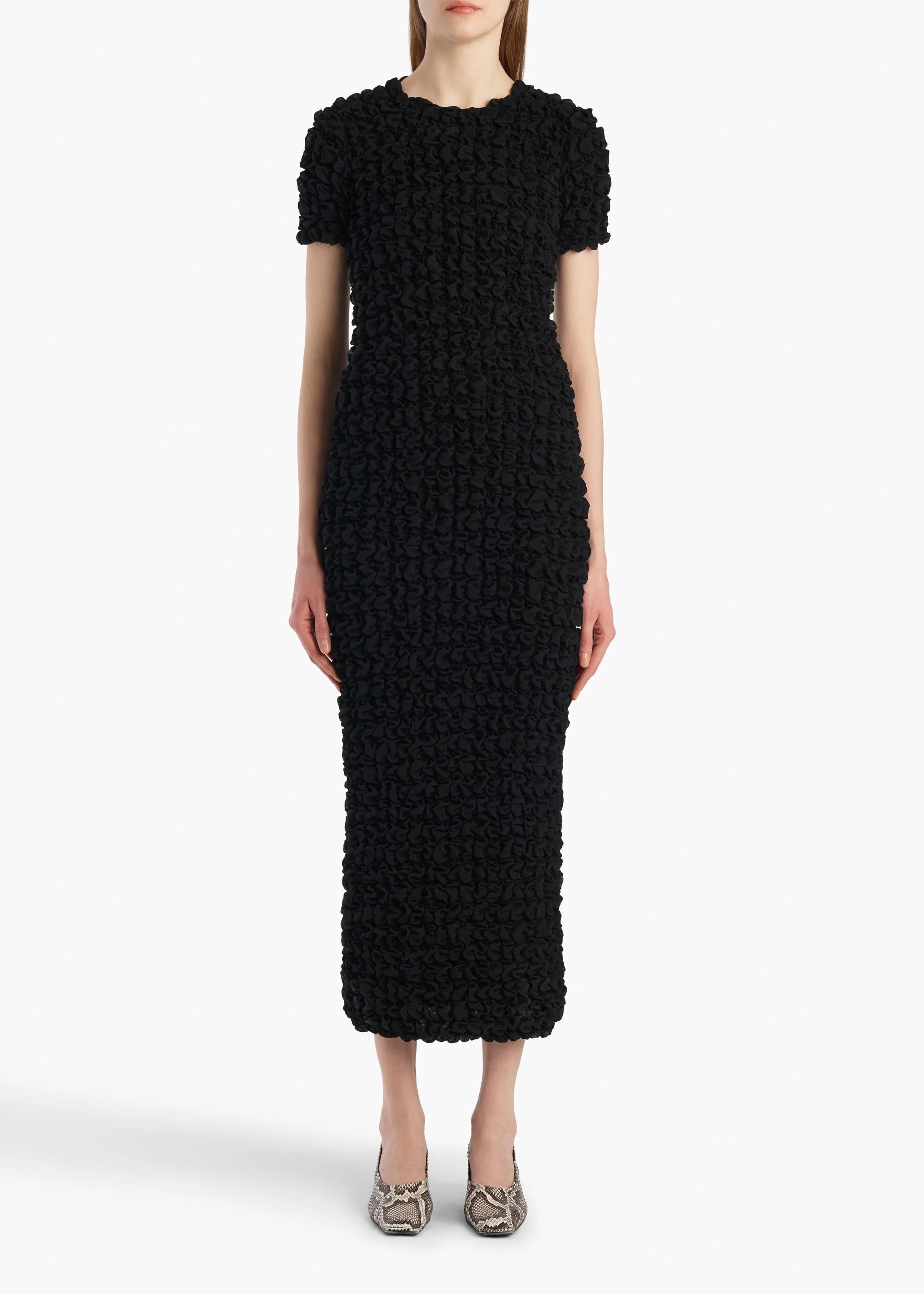 Khaite - Perry Dress in Black Silk - Image 2