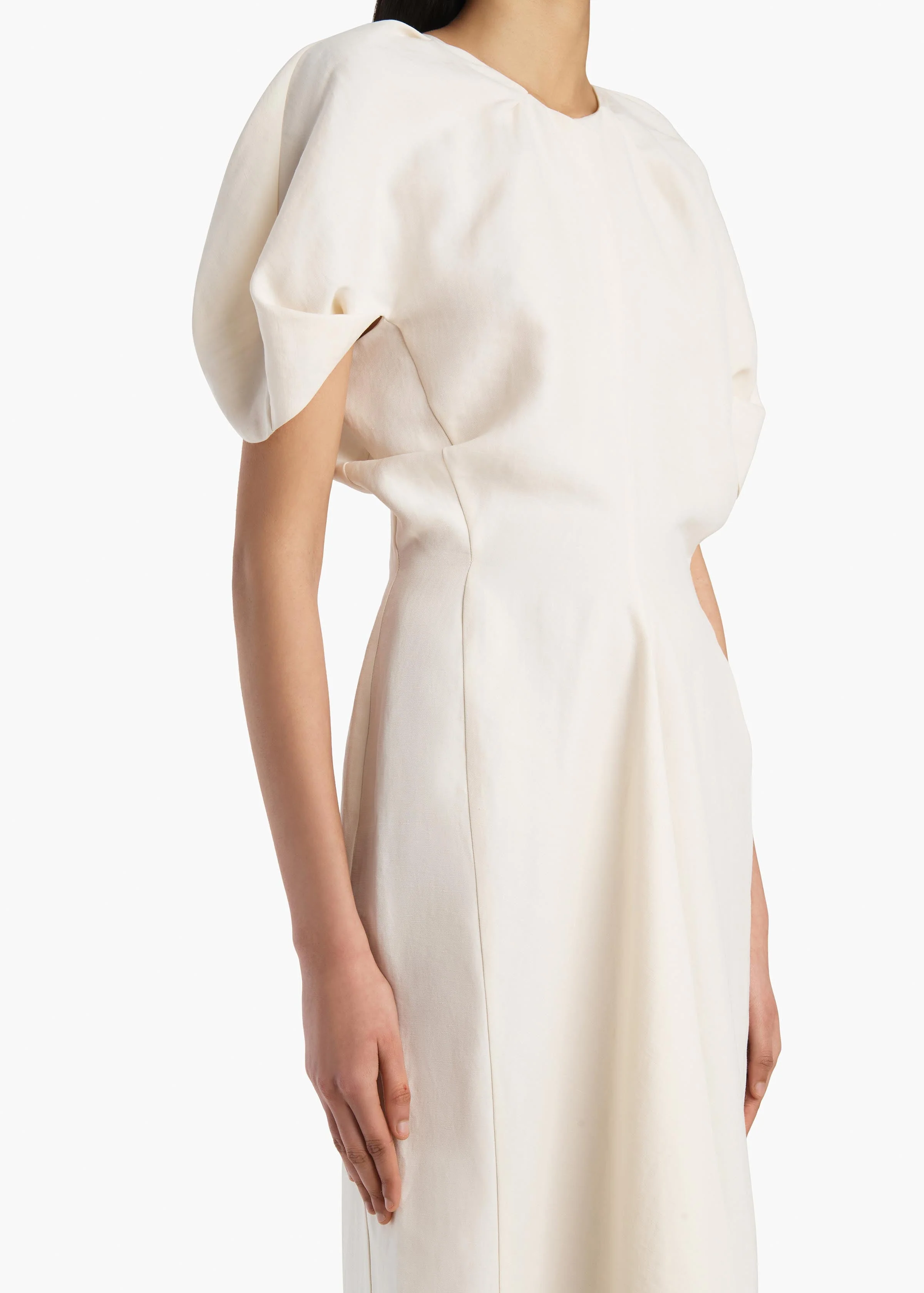 Khaite - Ria Dress in Cream - Image 4