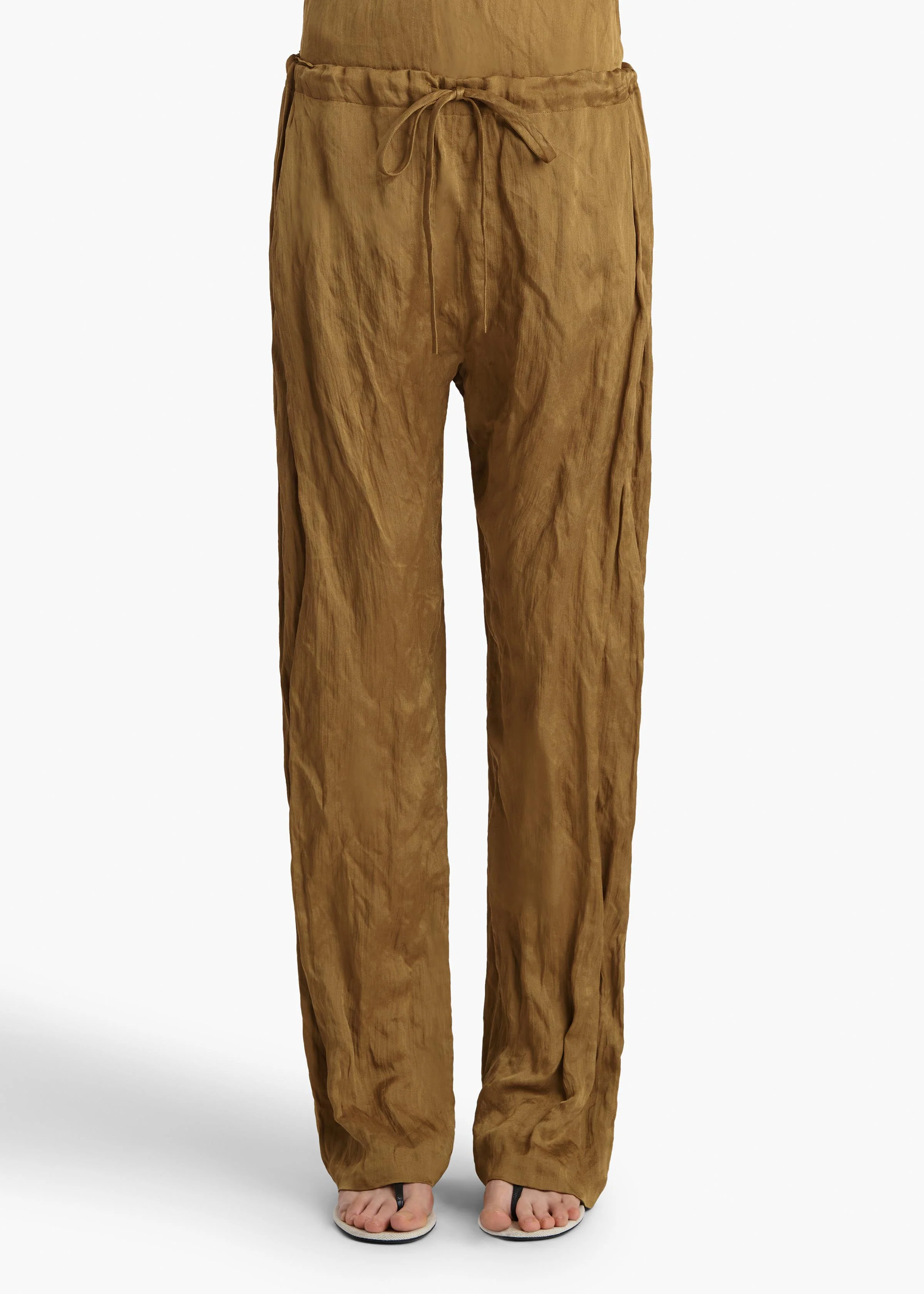 Khaite - Rohen Pant in Golden Ochre - Image 3