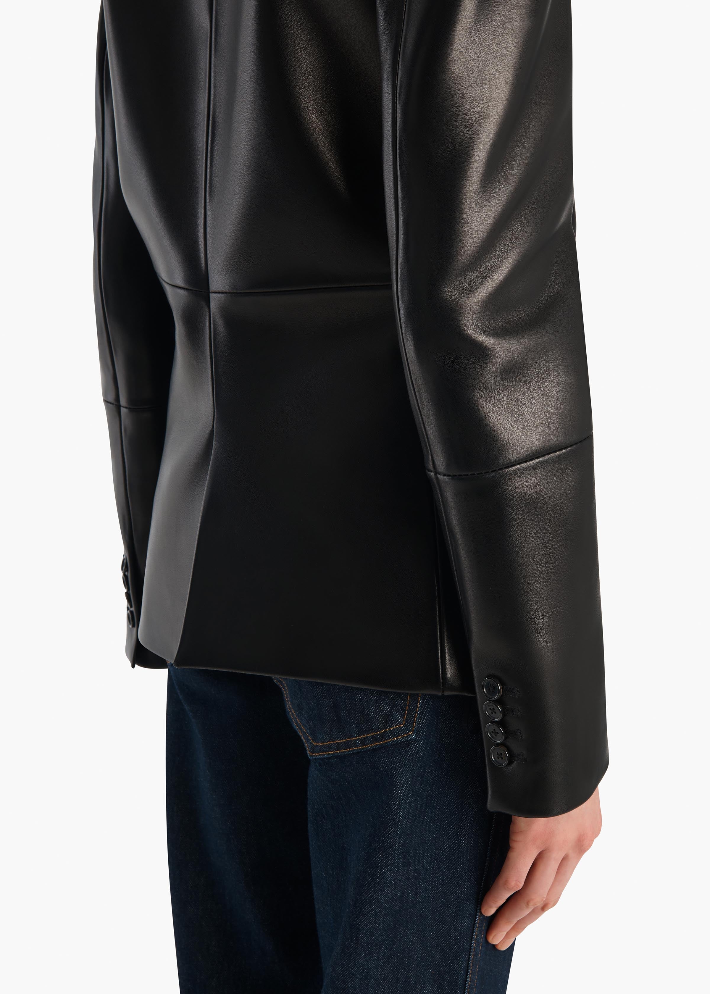 Khaite - Rolo Jacket in Black Leather - Image 6
