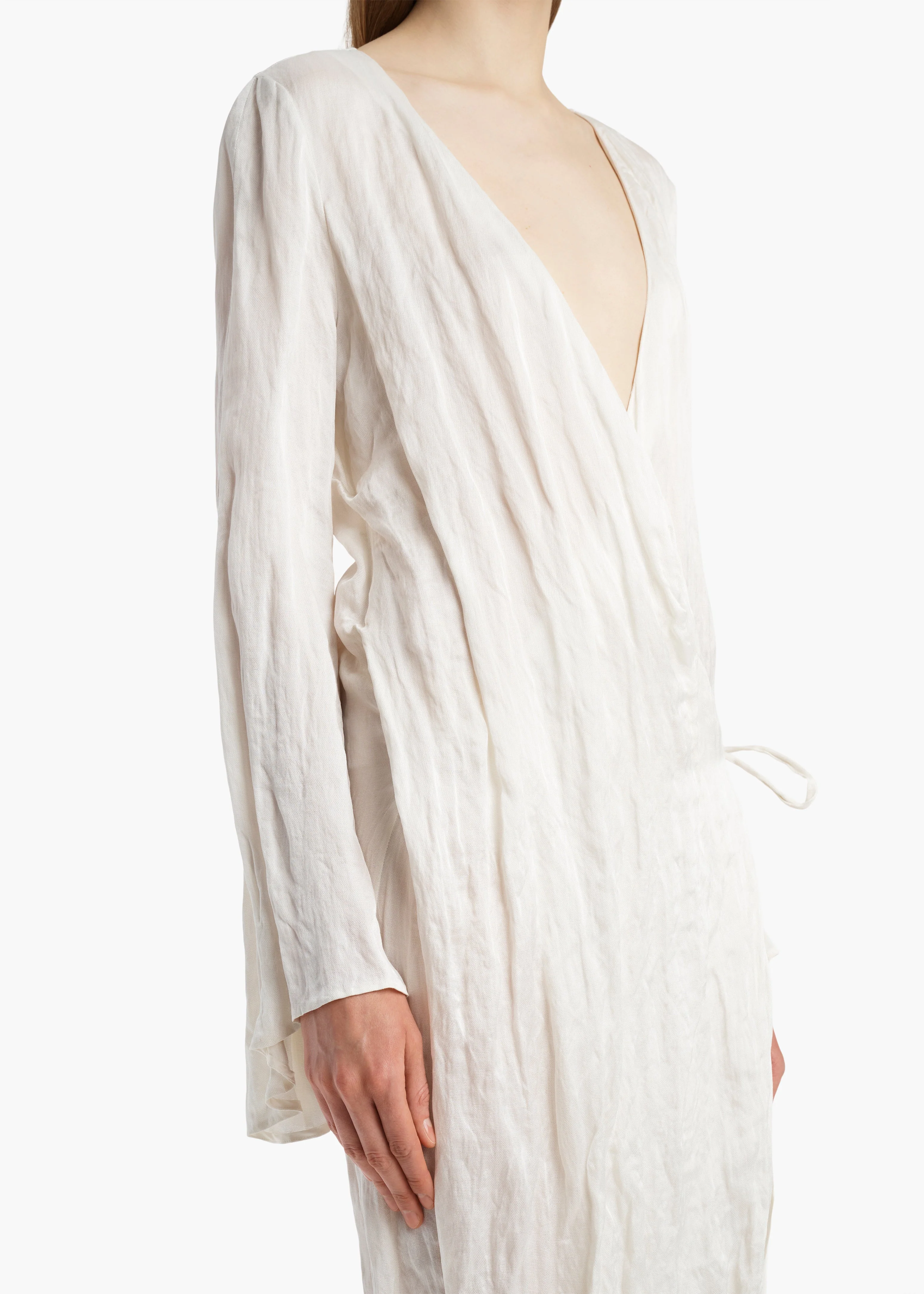 Khaite - Rommi Dress in Chalk - Image 4