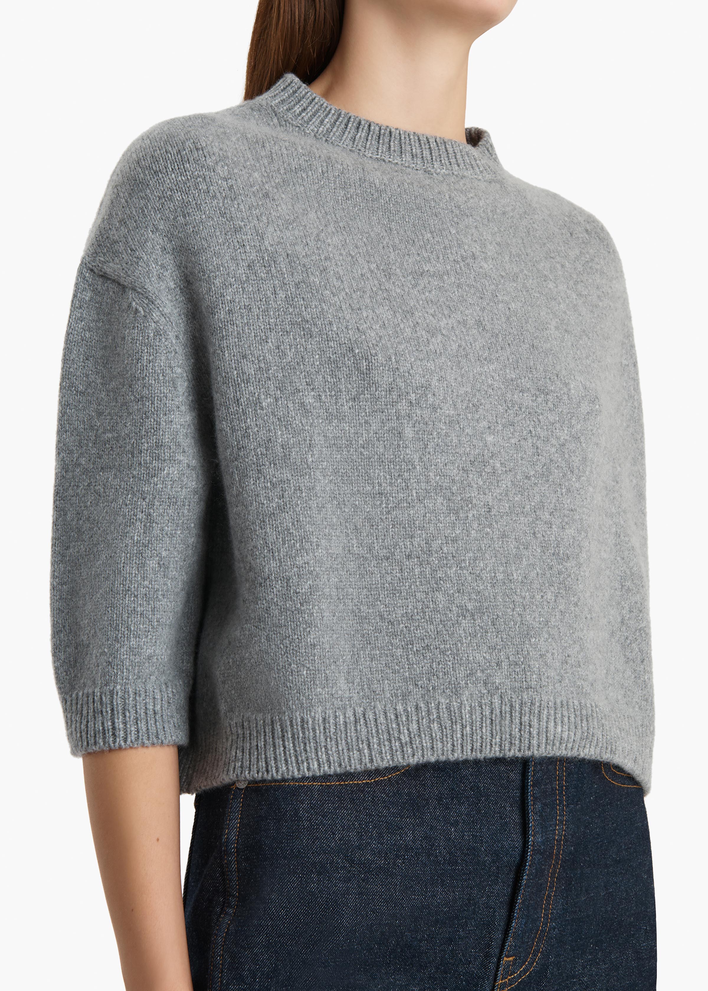 Khaite - Sabina Sweater in Fog - Image 5