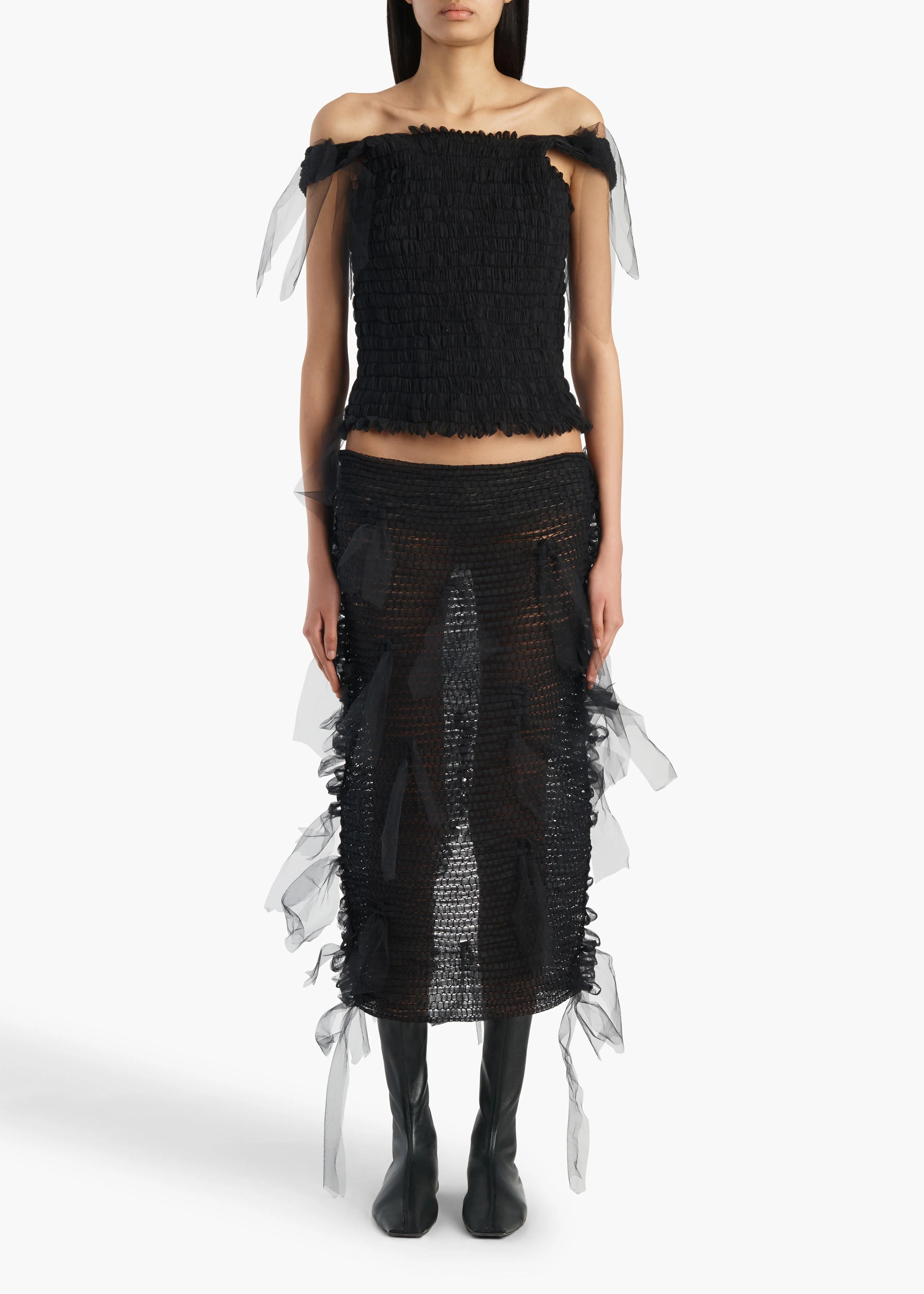 Khaite - Signe Skirt in Black - Image 2