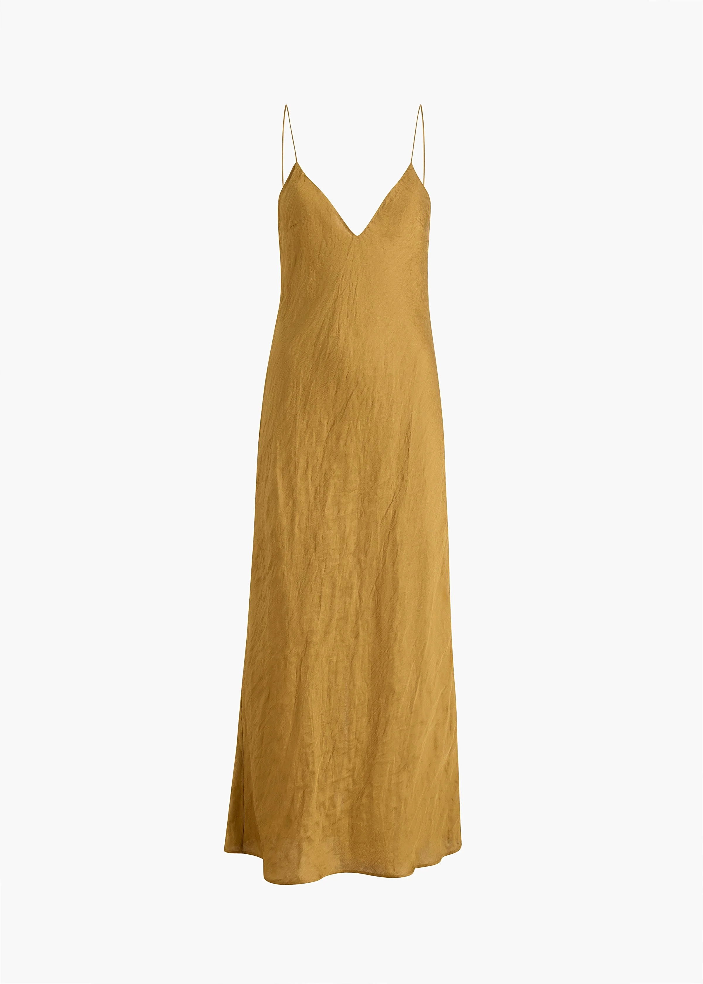 Khaite - Taja Dress in Golden Ochre