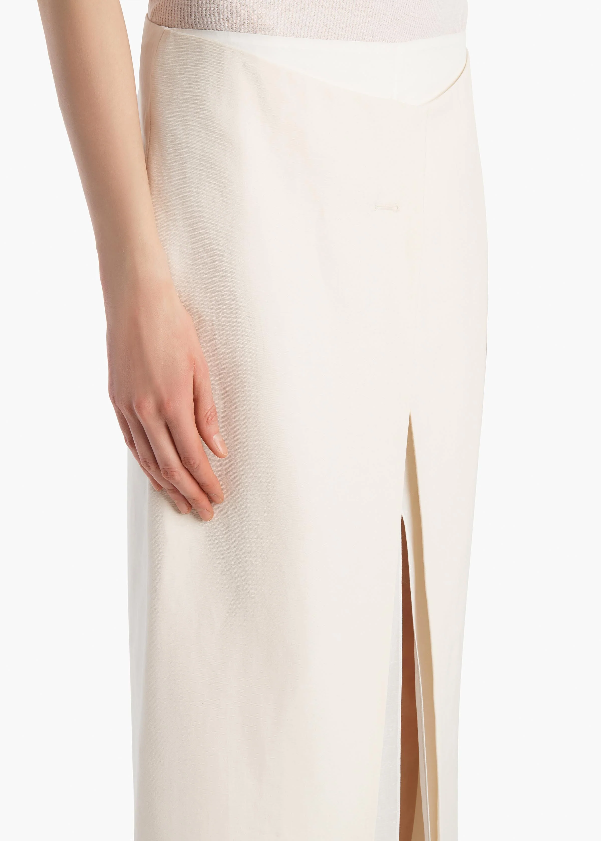 Khaite - Tal Skirt in Cream - Image 6
