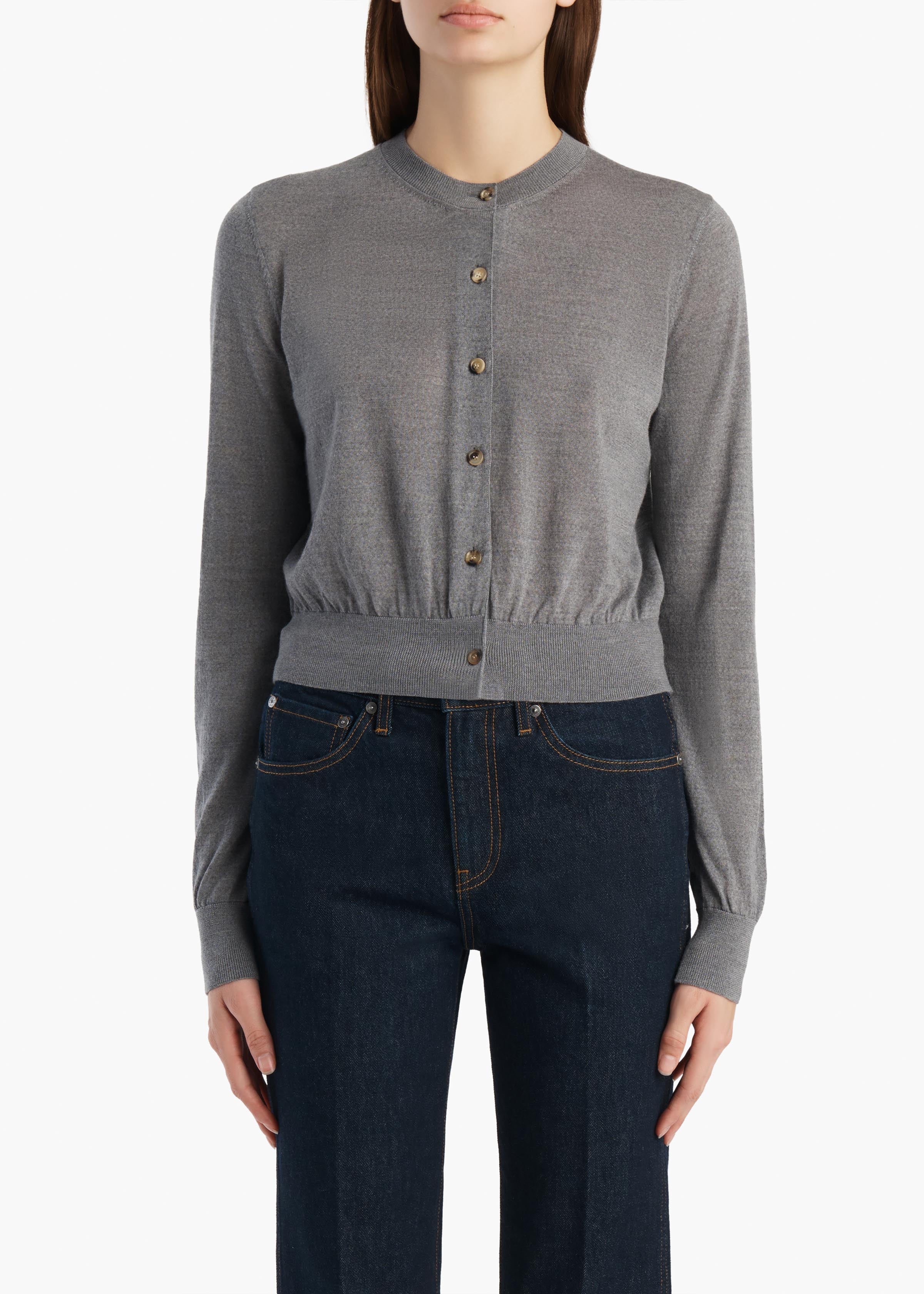 Khaite - Tansy Cardigan in Sterling - Image 3
