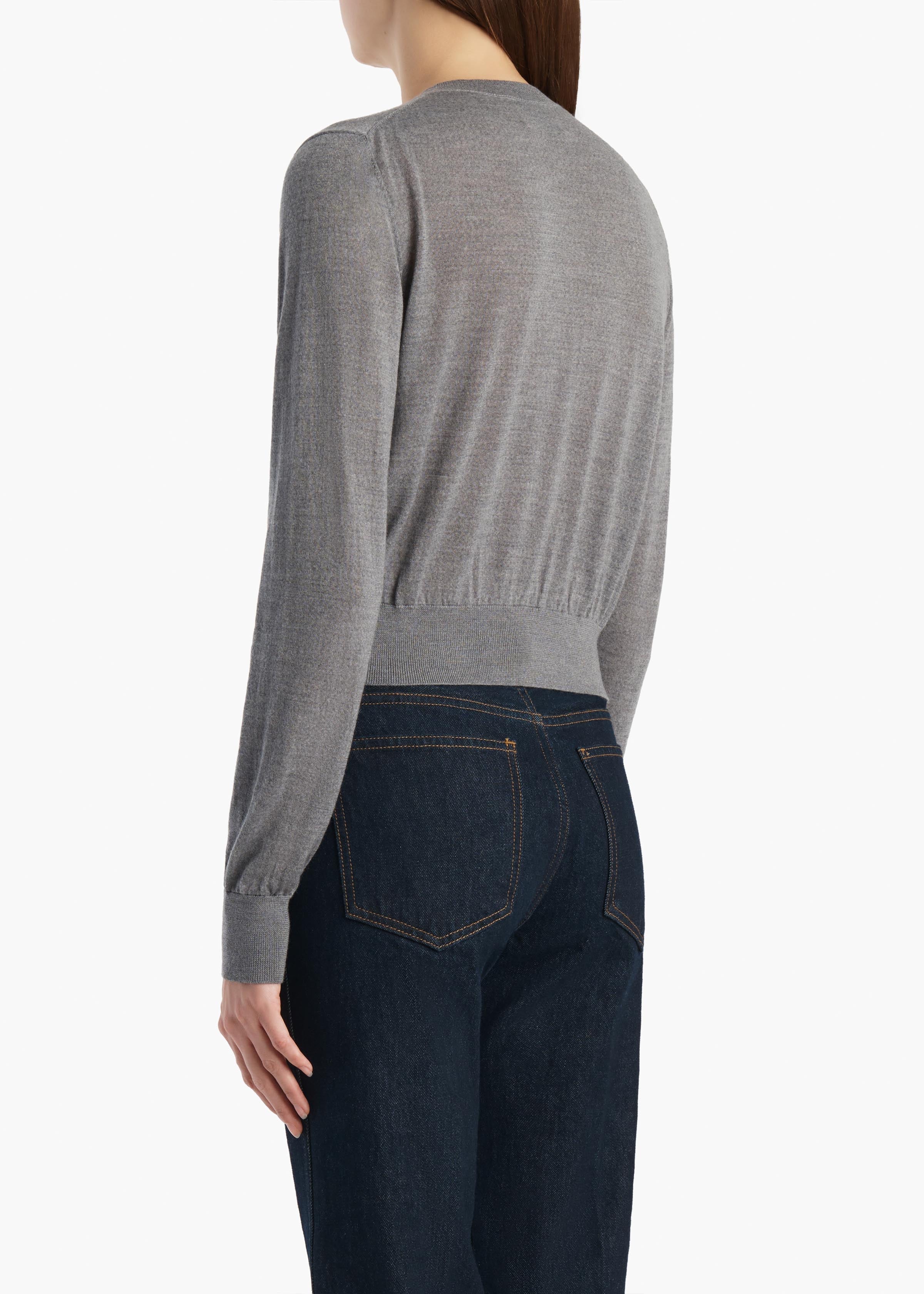 Khaite - Tansy Cardigan in Sterling - Image 4