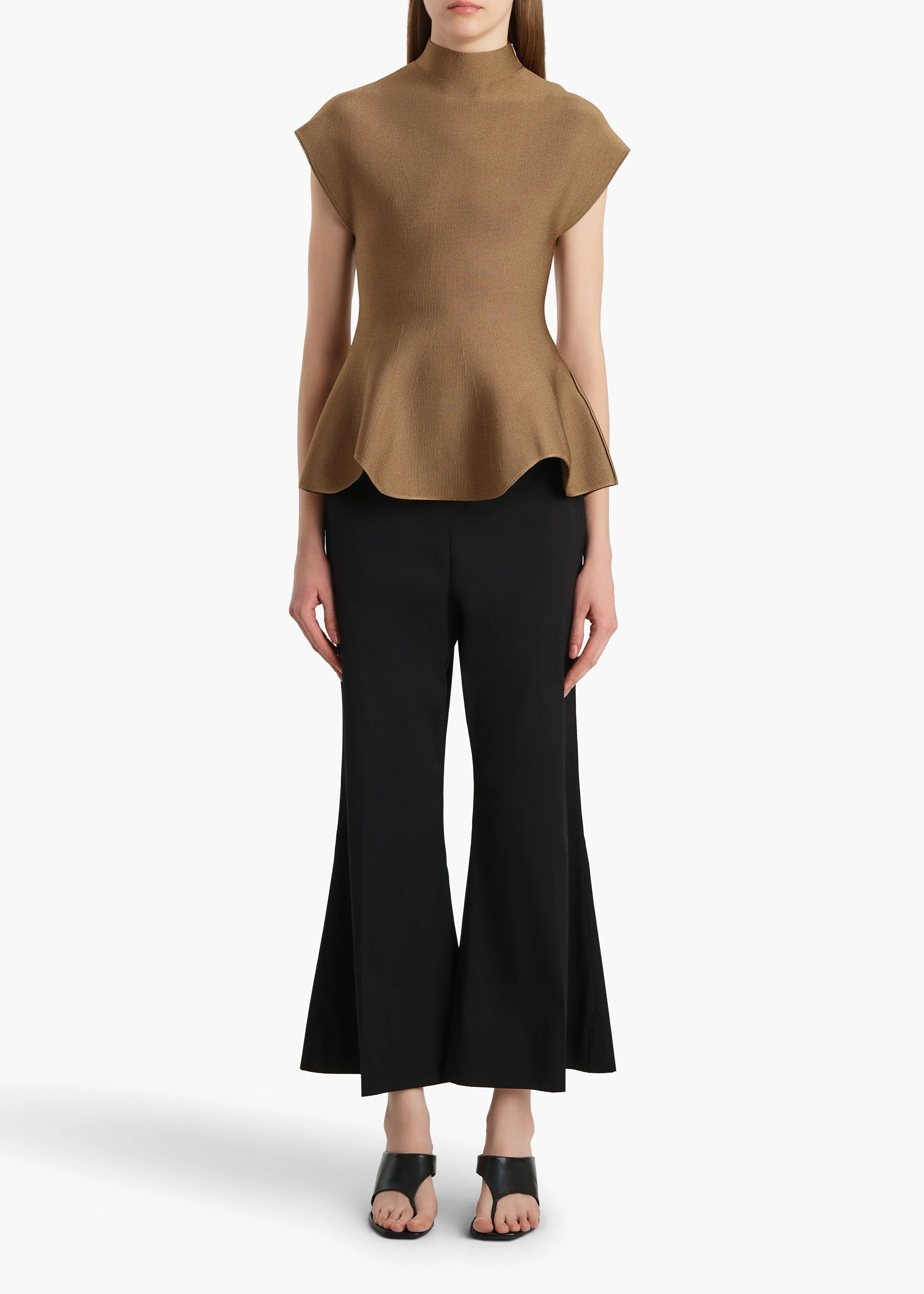 Khaite - Walter Pant in Black Cotton Silk - Image 2