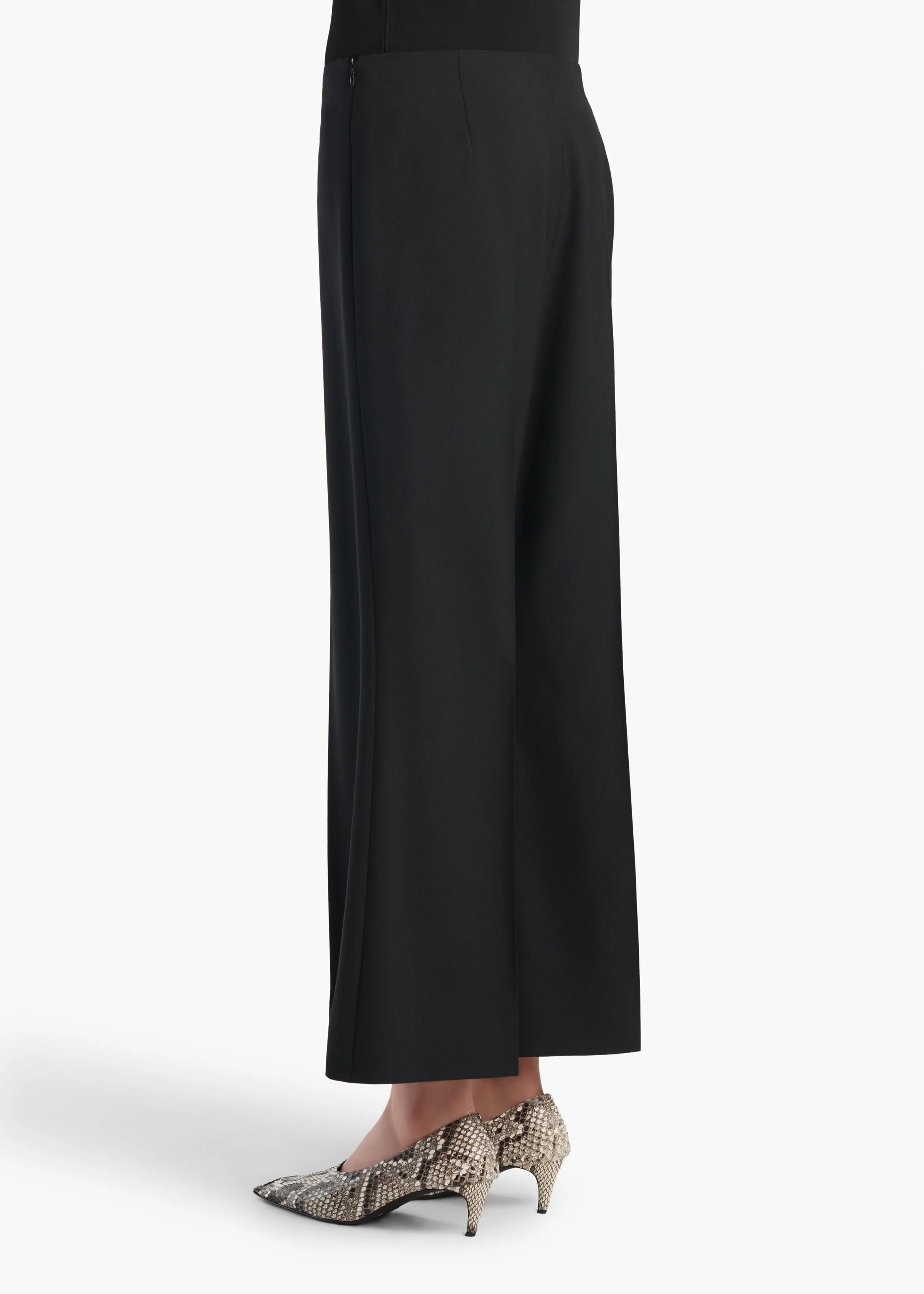 Khaite - Walter Pant in Black Wool - Image 4