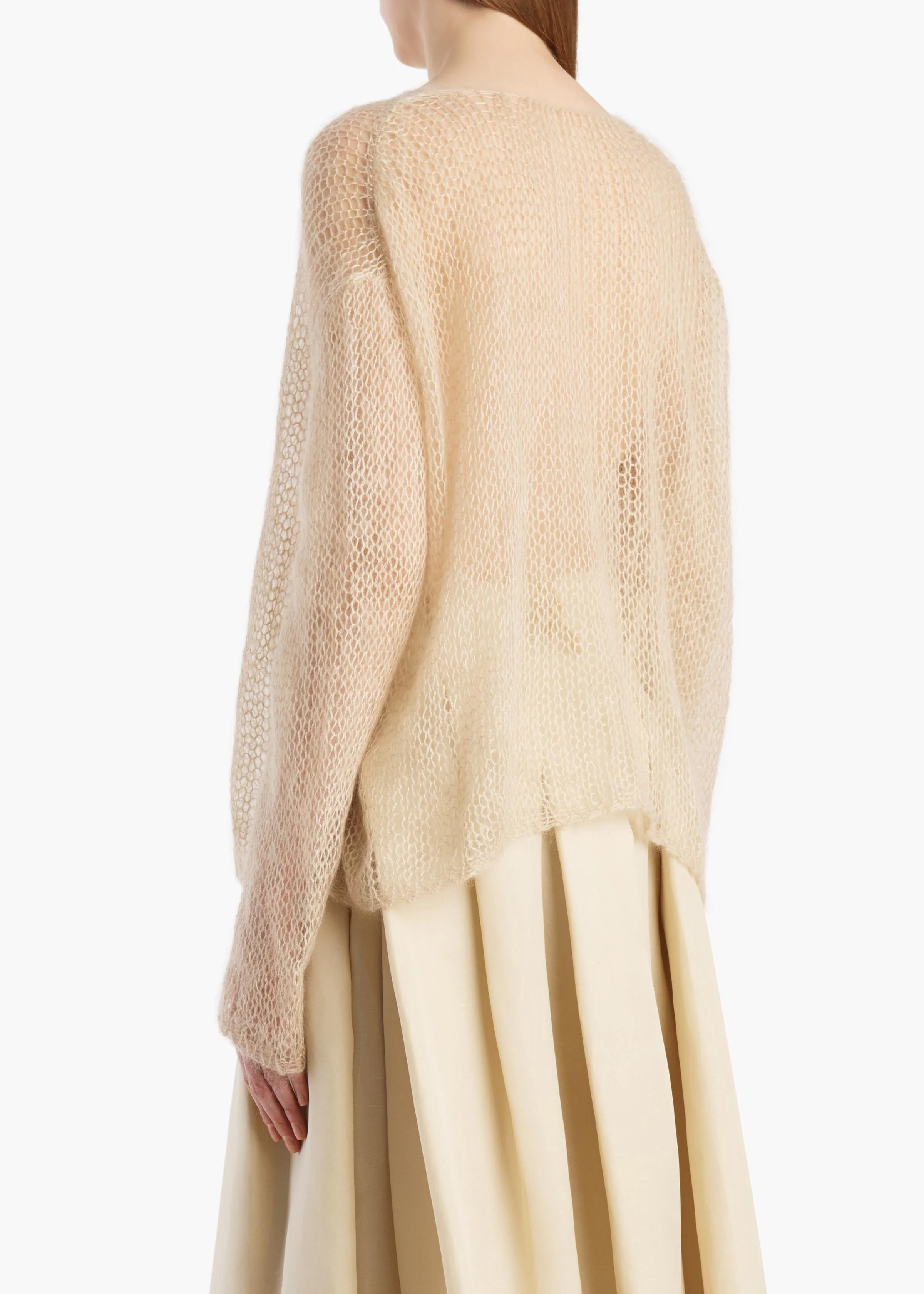 Khaite - Wendy Sweater in Light Beige - Image 4