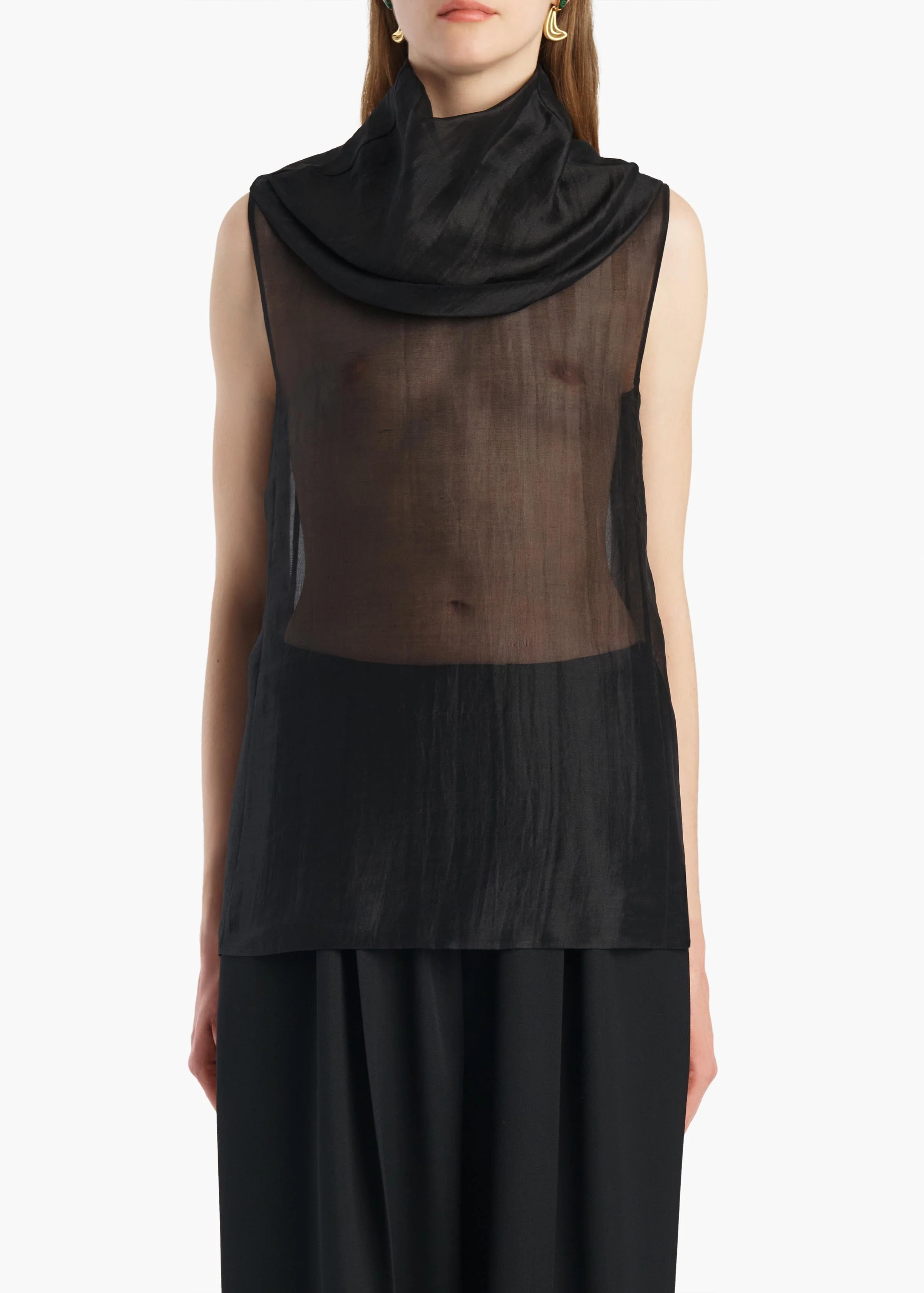 Khaite - Zelda Top in Black - Image 3
