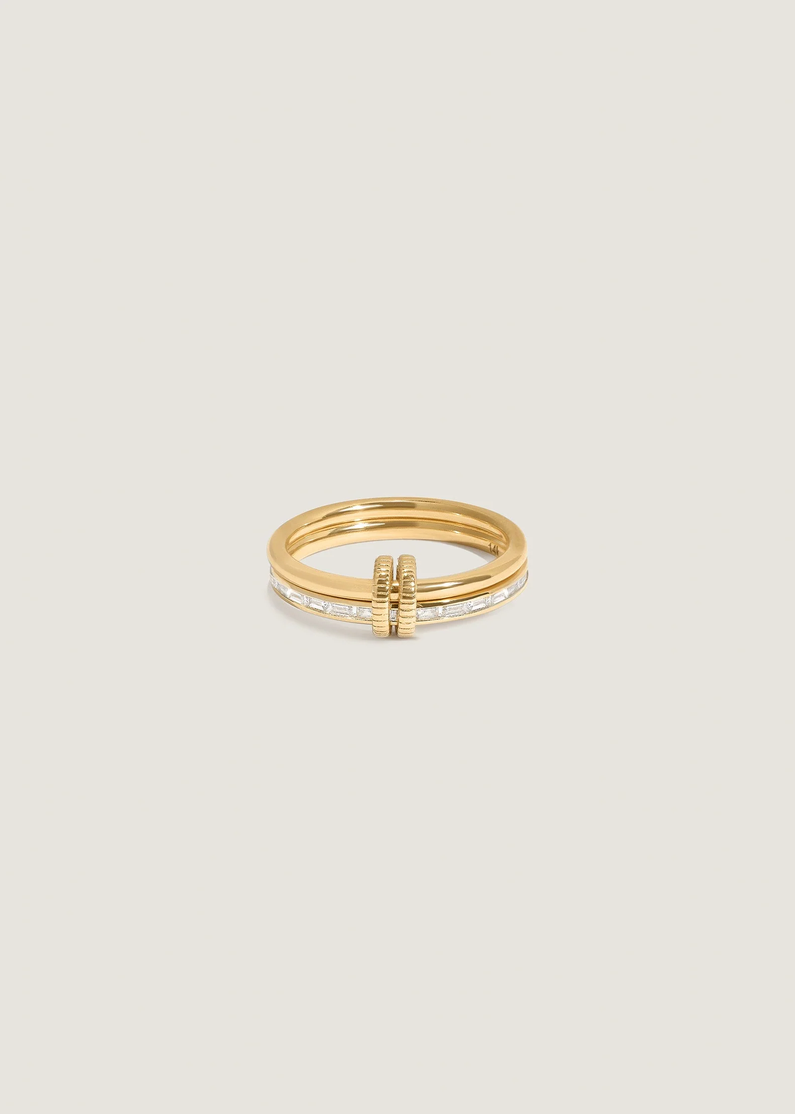 Kinn - Donna Linked Baguette Band Ring