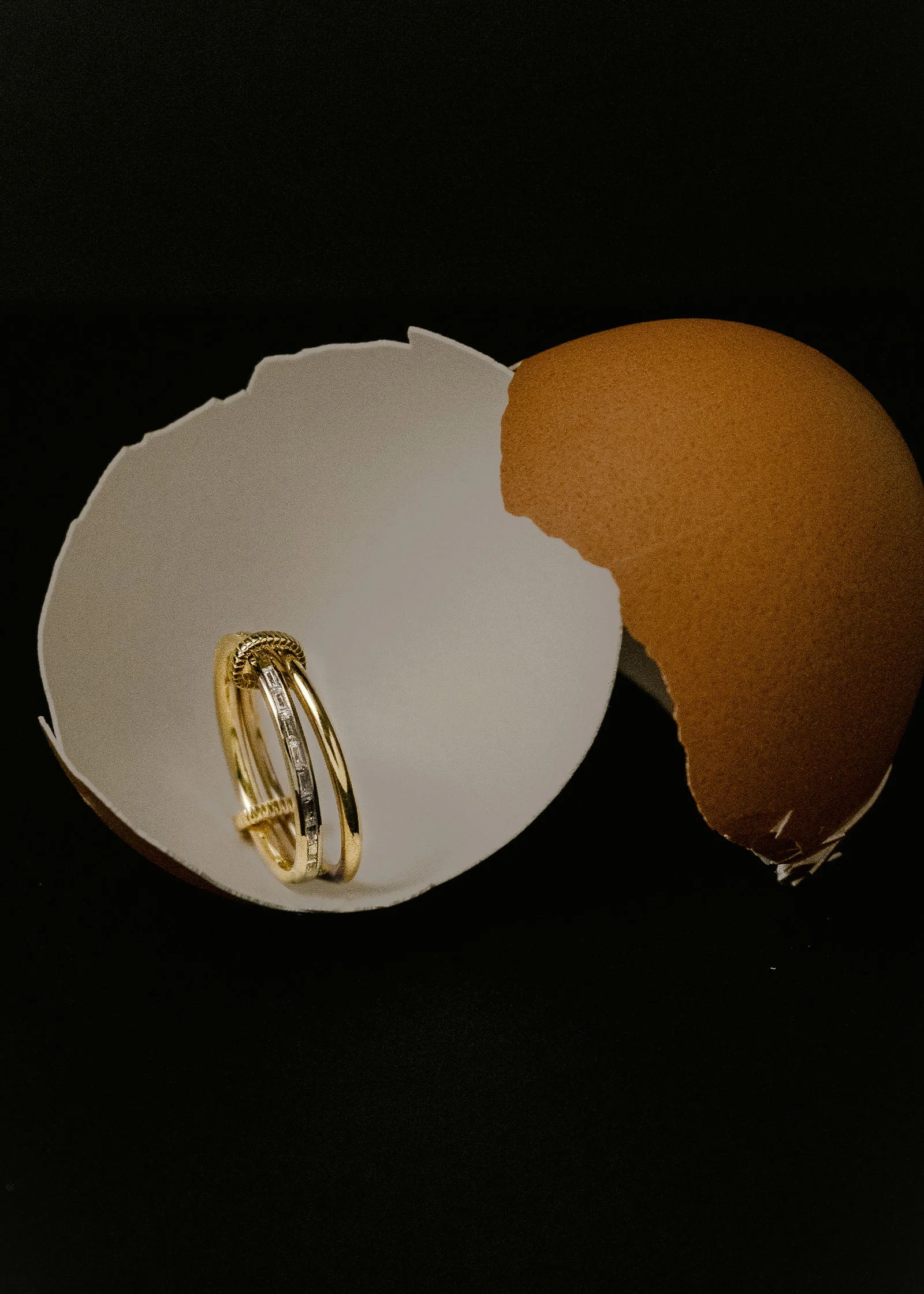 Kinn - Donna Linked Baguette Band Ring - Image 4