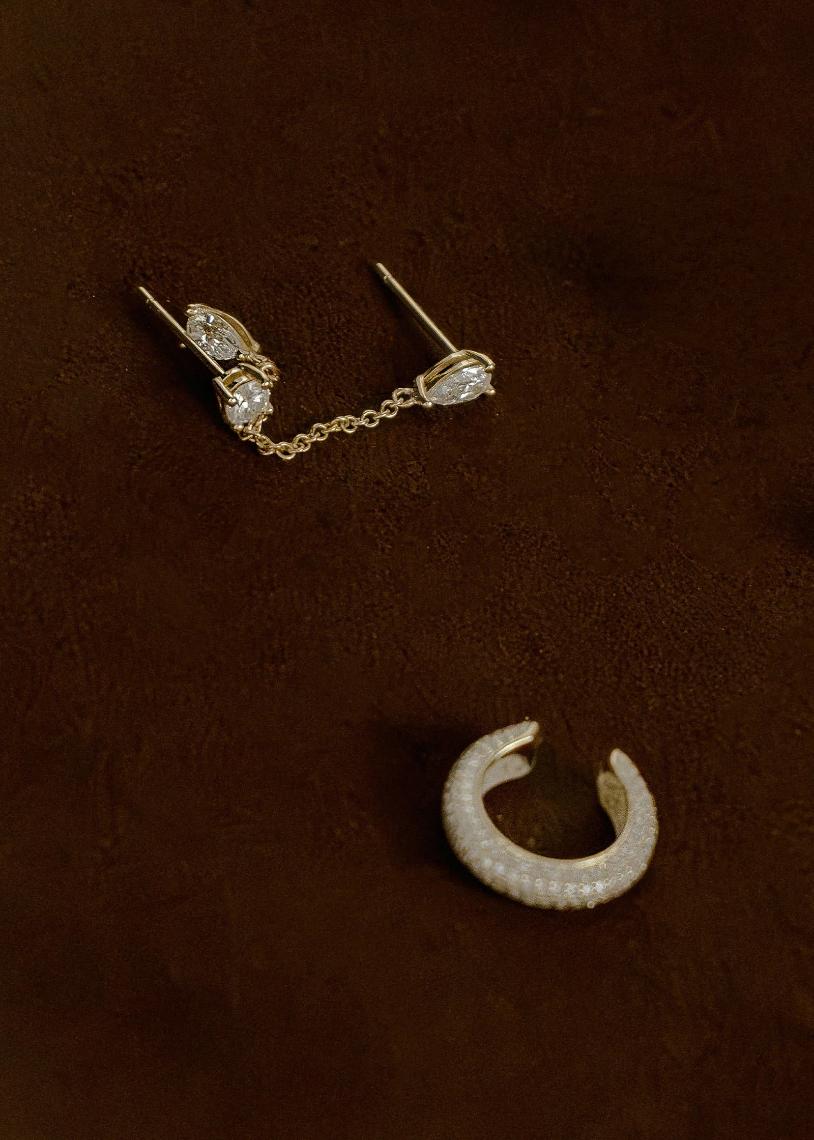Kinn - Doubles Diamond Chain Earring - Image 5