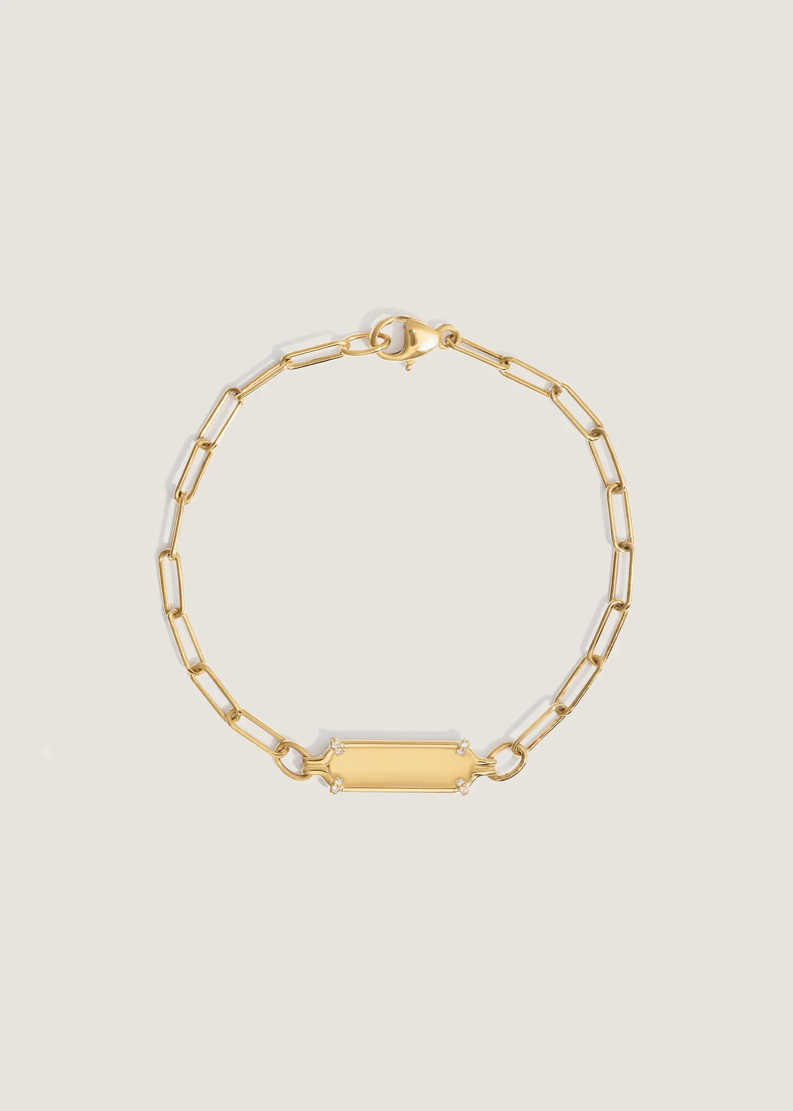 Kinn - Harlow Oval Pavé ID Bracelet - Image 5