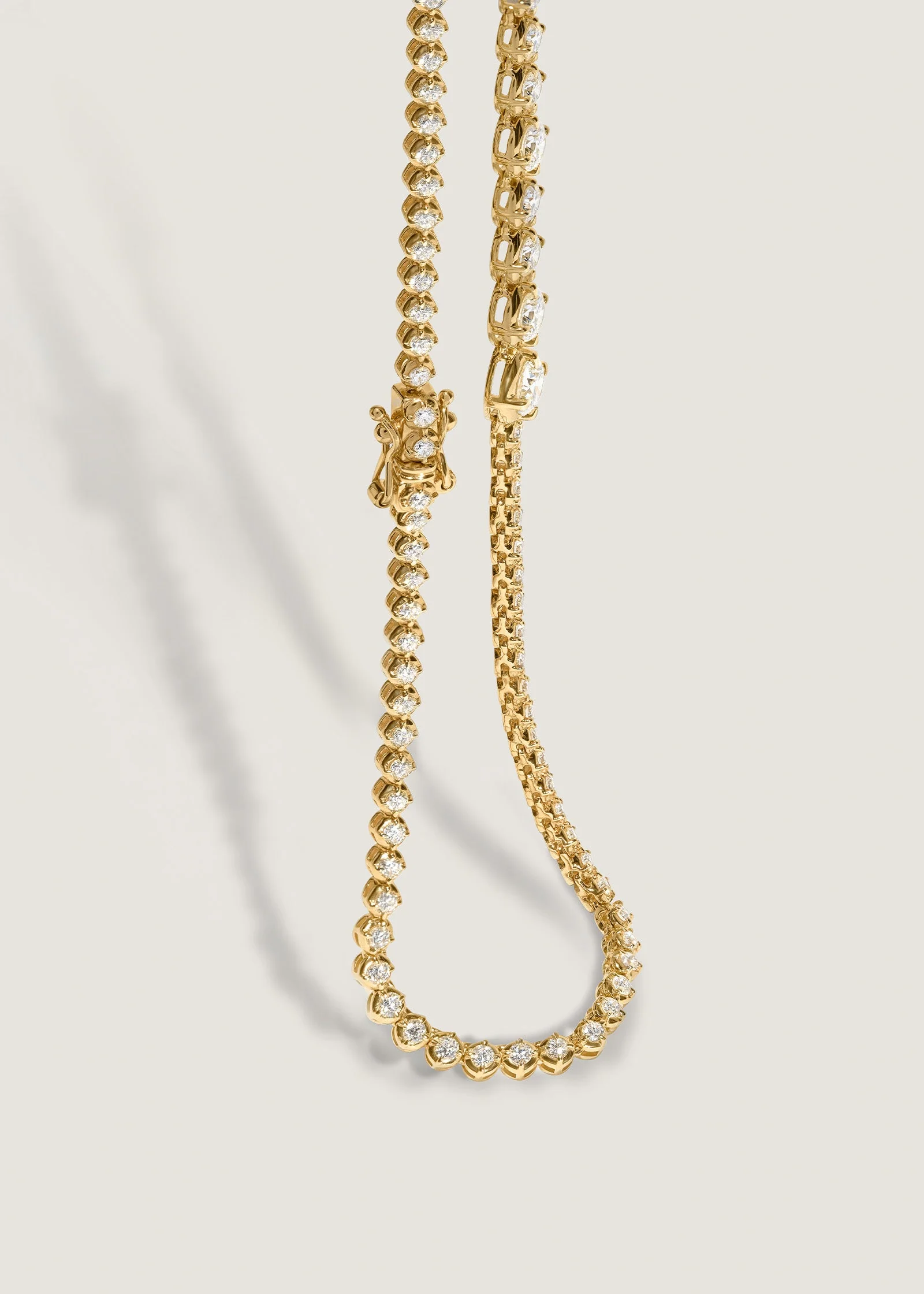 Kinn - Naomi Graduated Tennis Necklace Yellow Gold - Image 6
