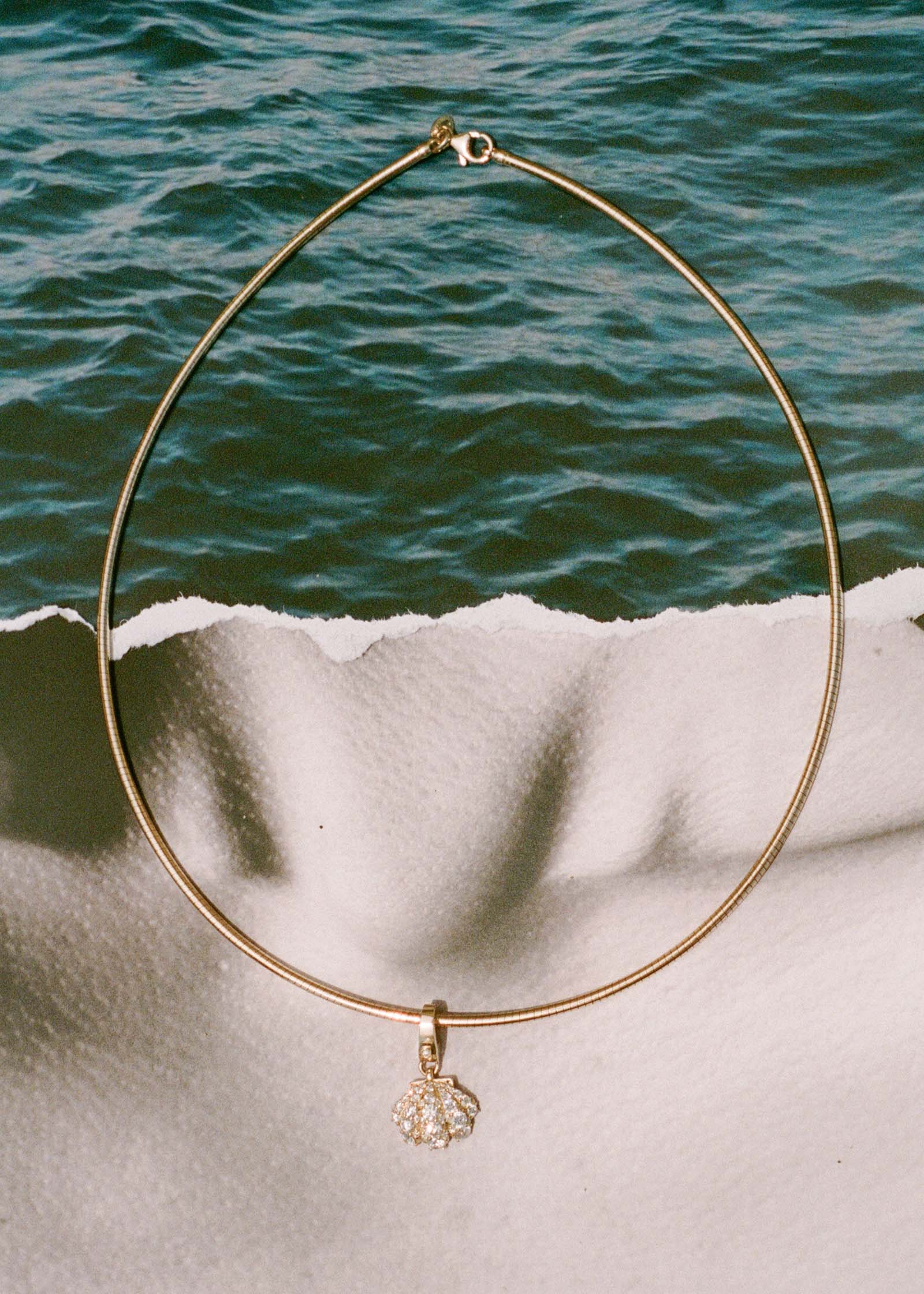 Kinn - Pavé Diamond Shell Charm - Image 3
