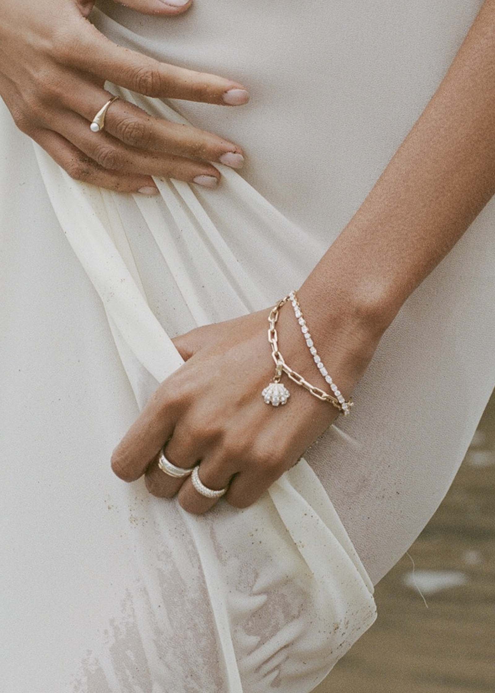 Kinn - Pavé Diamond Shell Charm - Image 5