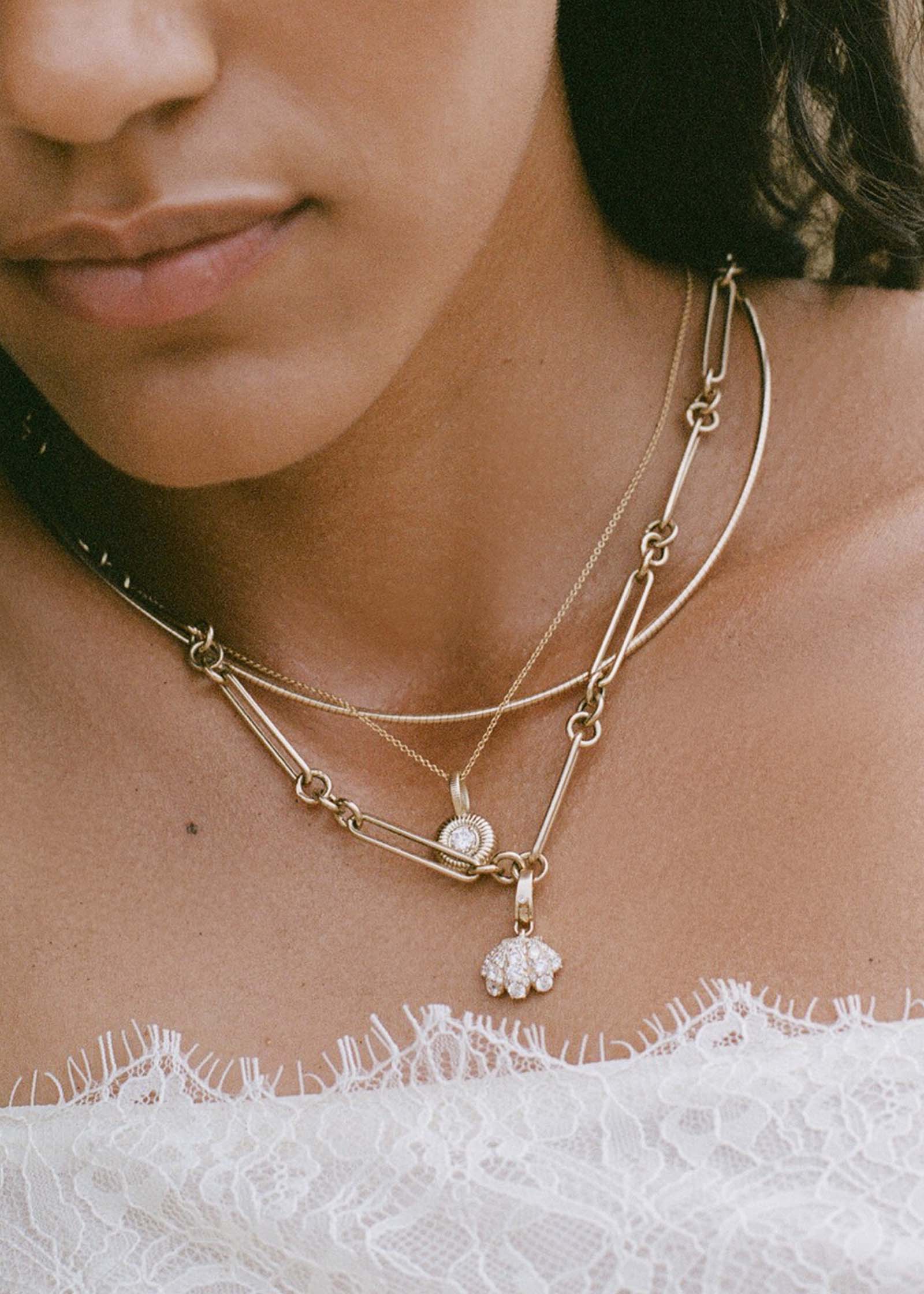 Kinn - Pavé Diamond Shell Charm - Image 8