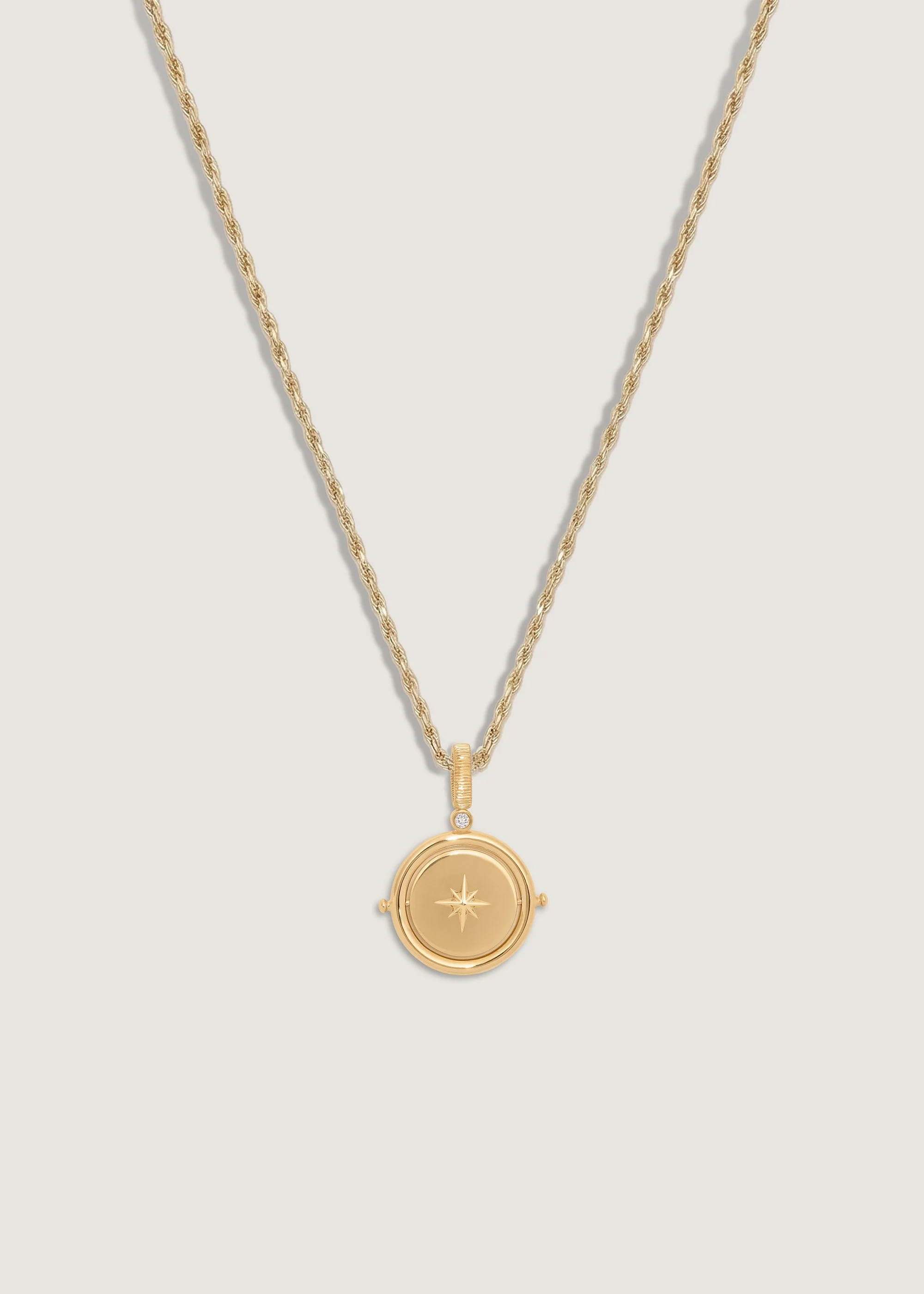 Kinn - Round North Star Birthstone Necklace - Image 7