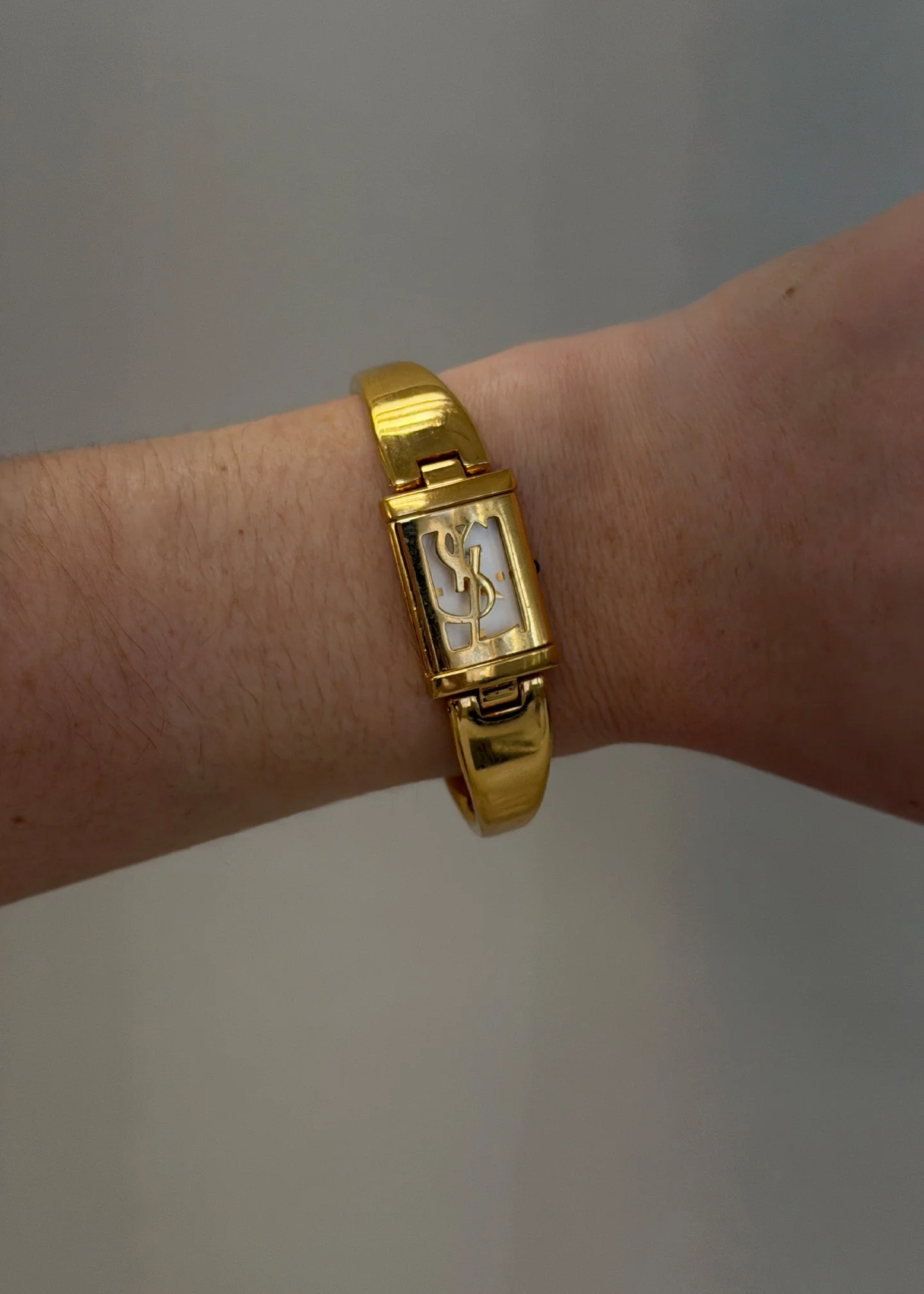 Kinn - Vintage YSL Gold Bangle Watch - Image 2