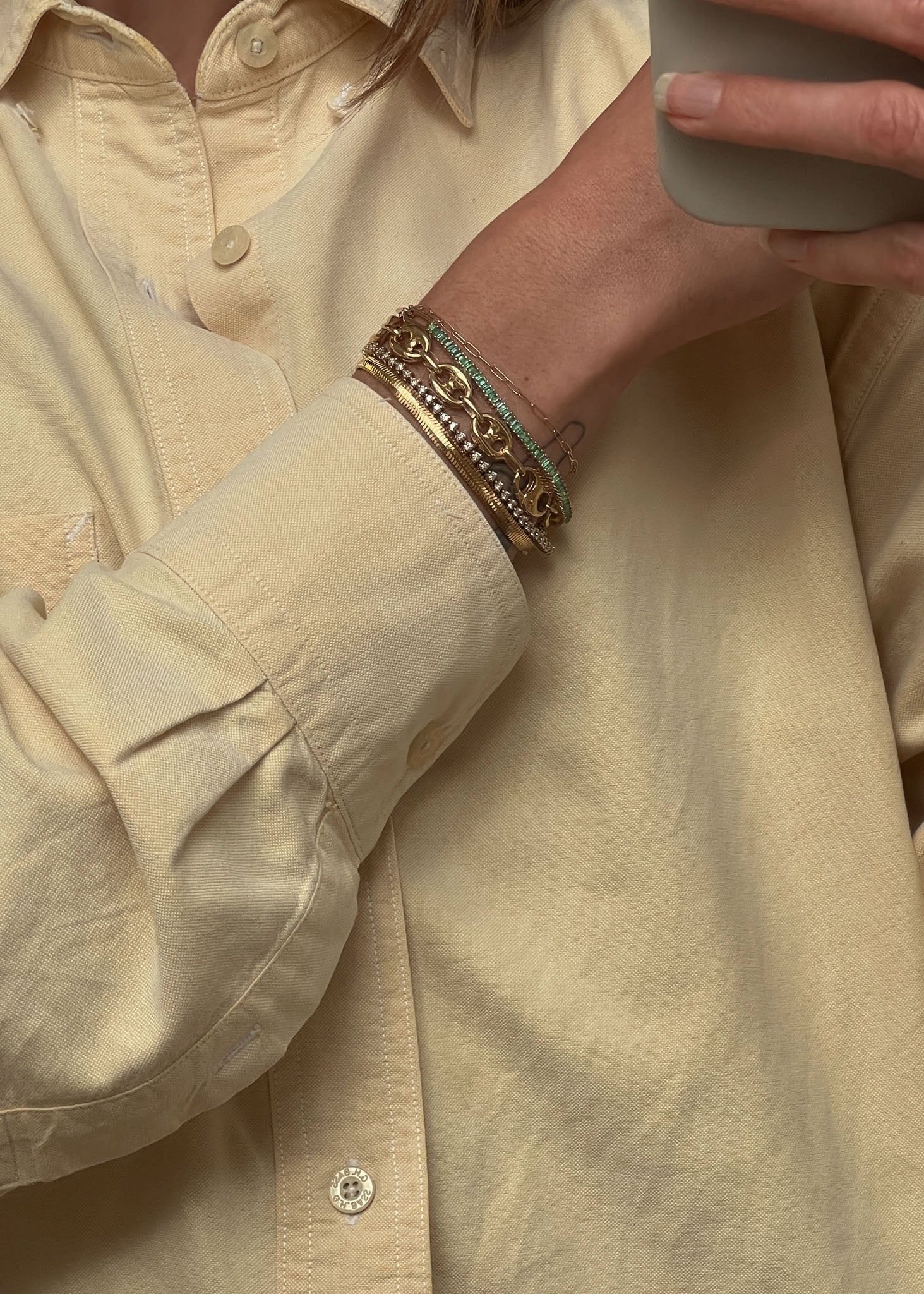 Kinn - Kismet Herringbone Chain Bracelet - Image 3