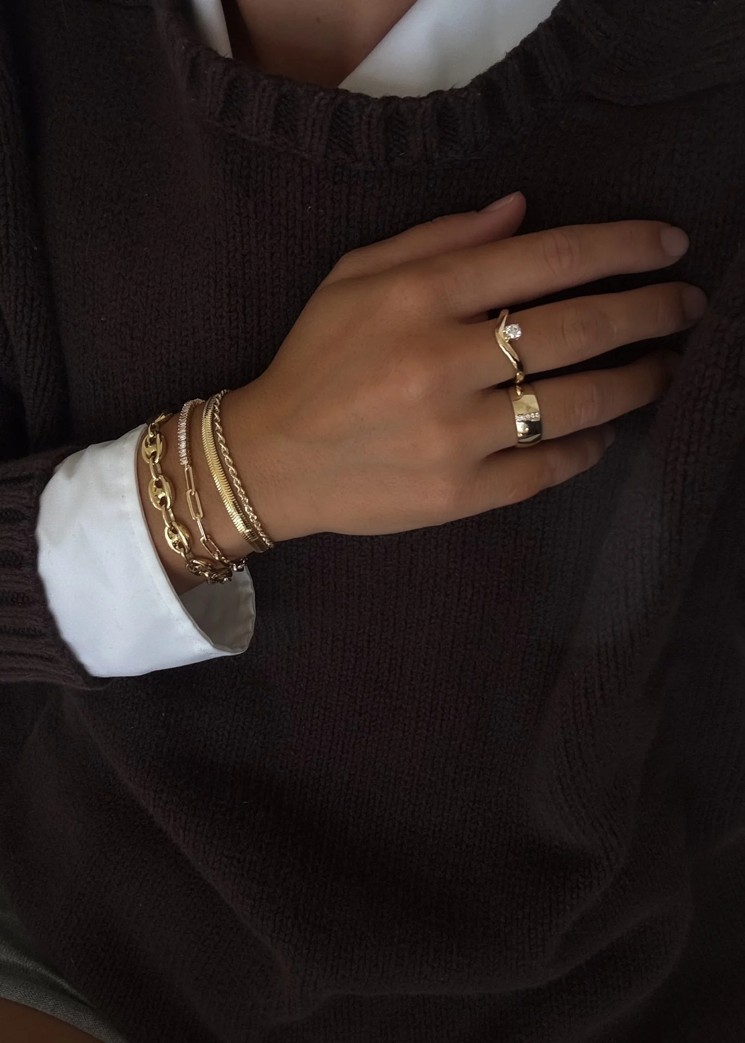 Kinn - Kismet Herringbone Chain Bracelet - Image 4