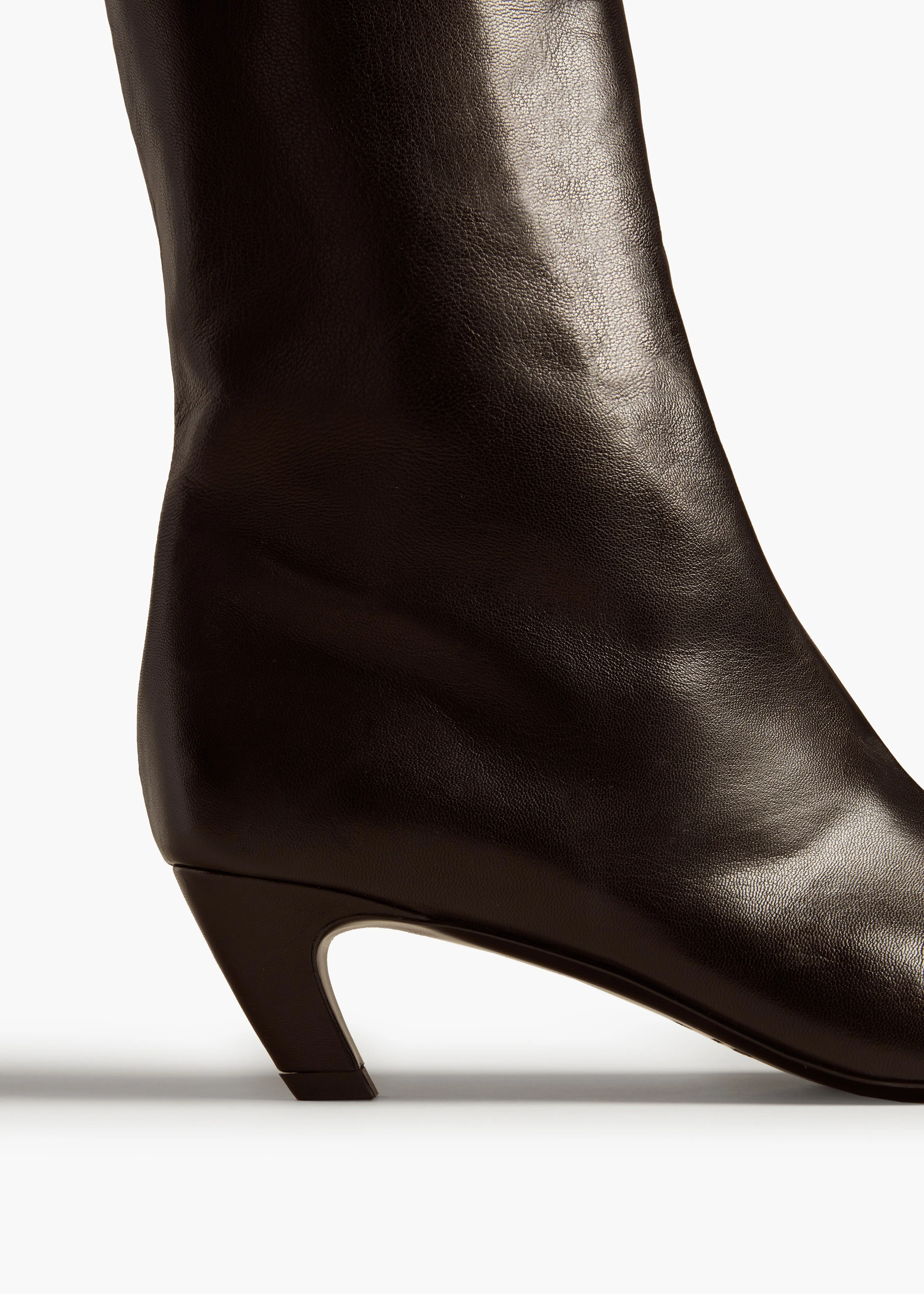 Khaite - Davis Boot in Black Leather - Image 4