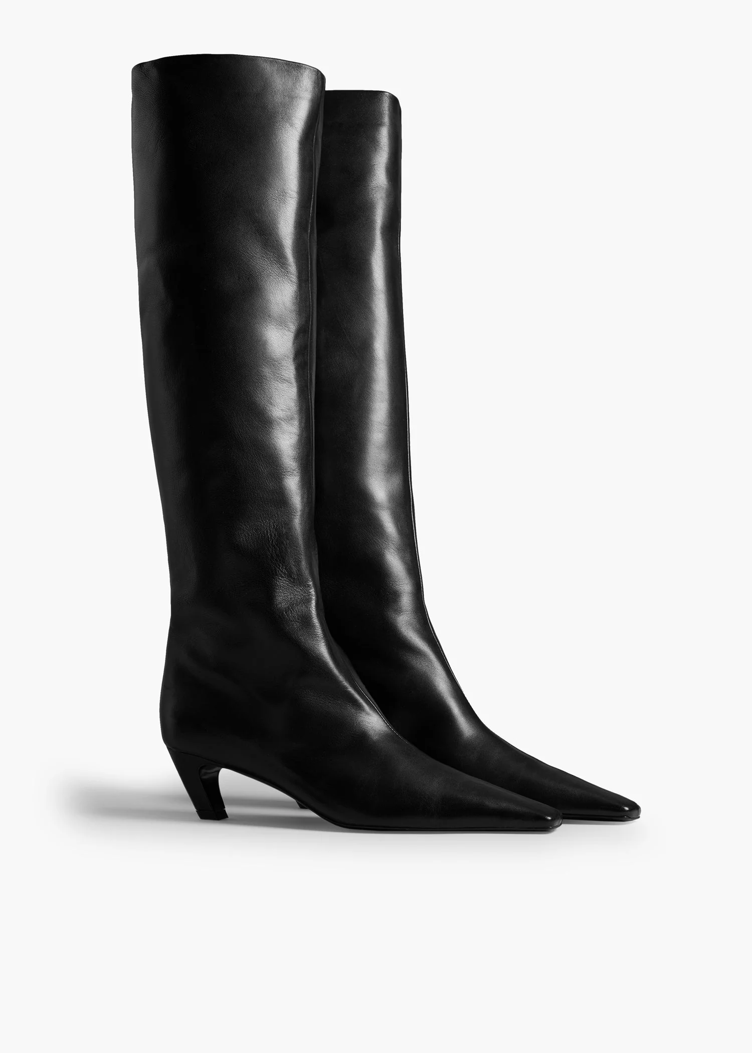 Khaite - Davis Boot in Black Leather - Image 7