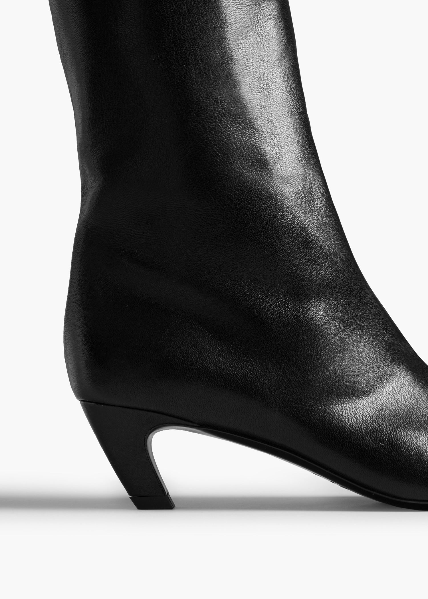 Khaite - Davis Boot in Black Leather - Image 9