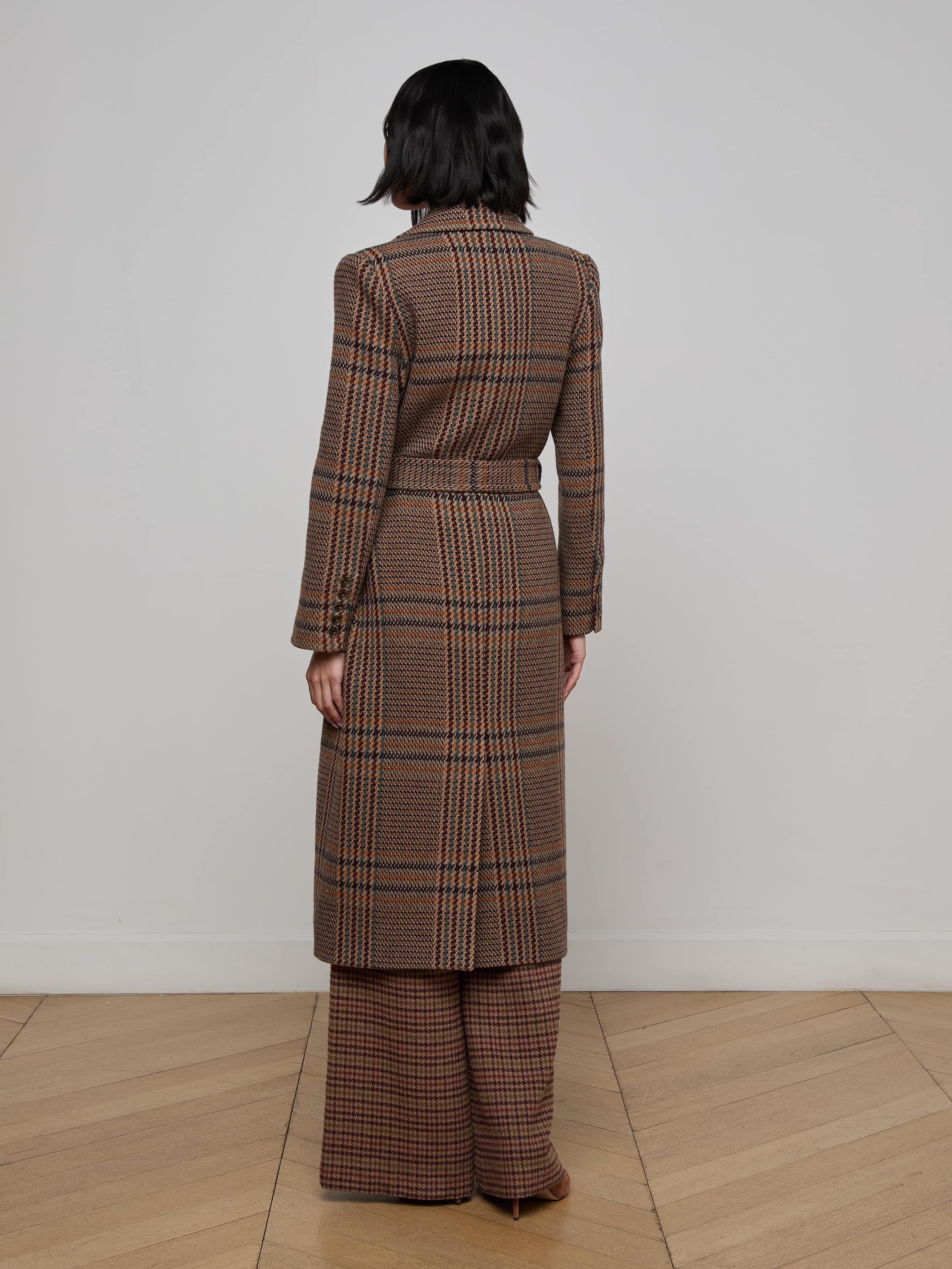 L'AGENCE - Kolina Plaid Long Coat - Image 11