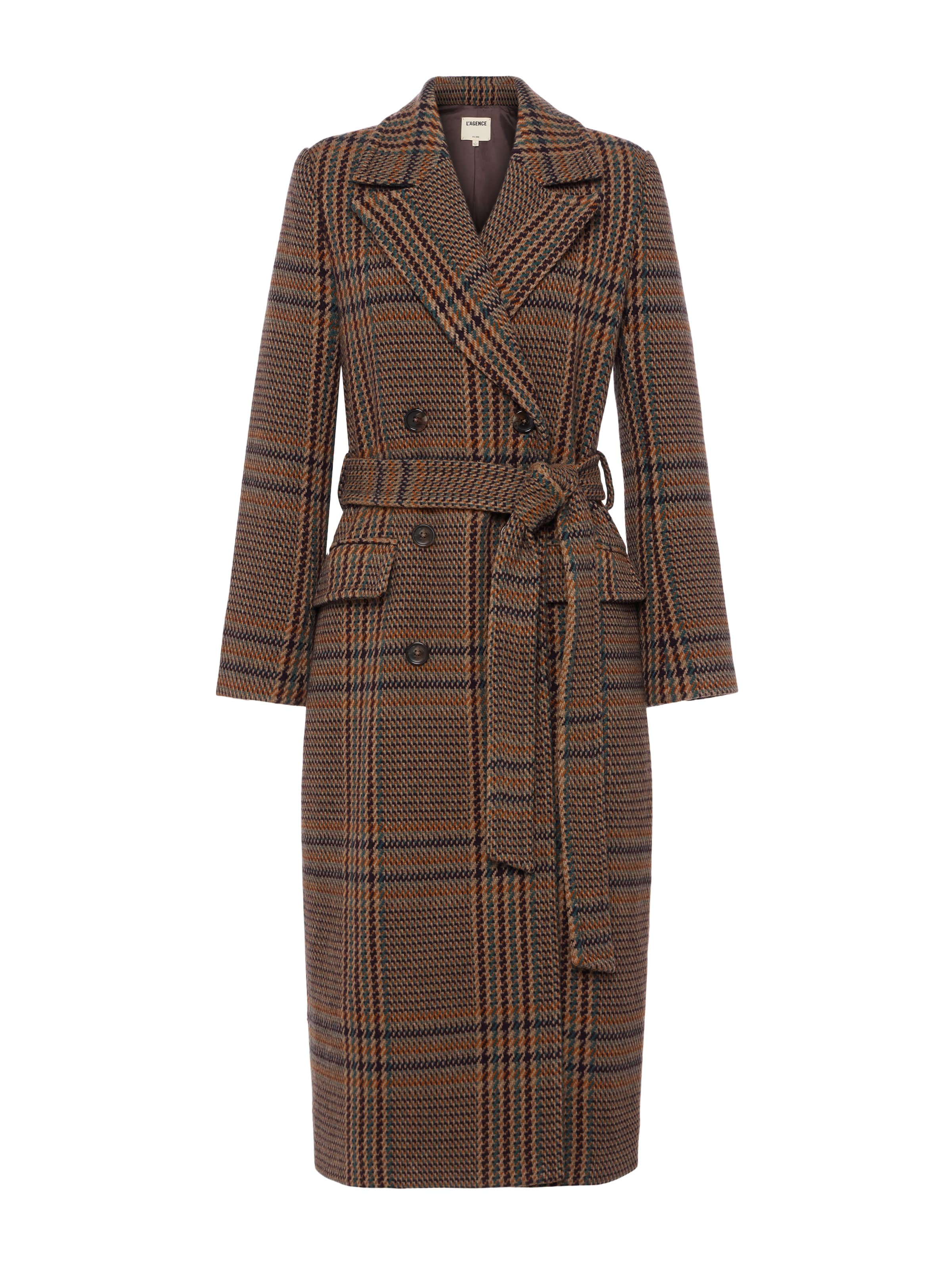 L'AGENCE - Kolina Plaid Long Coat - Image 14