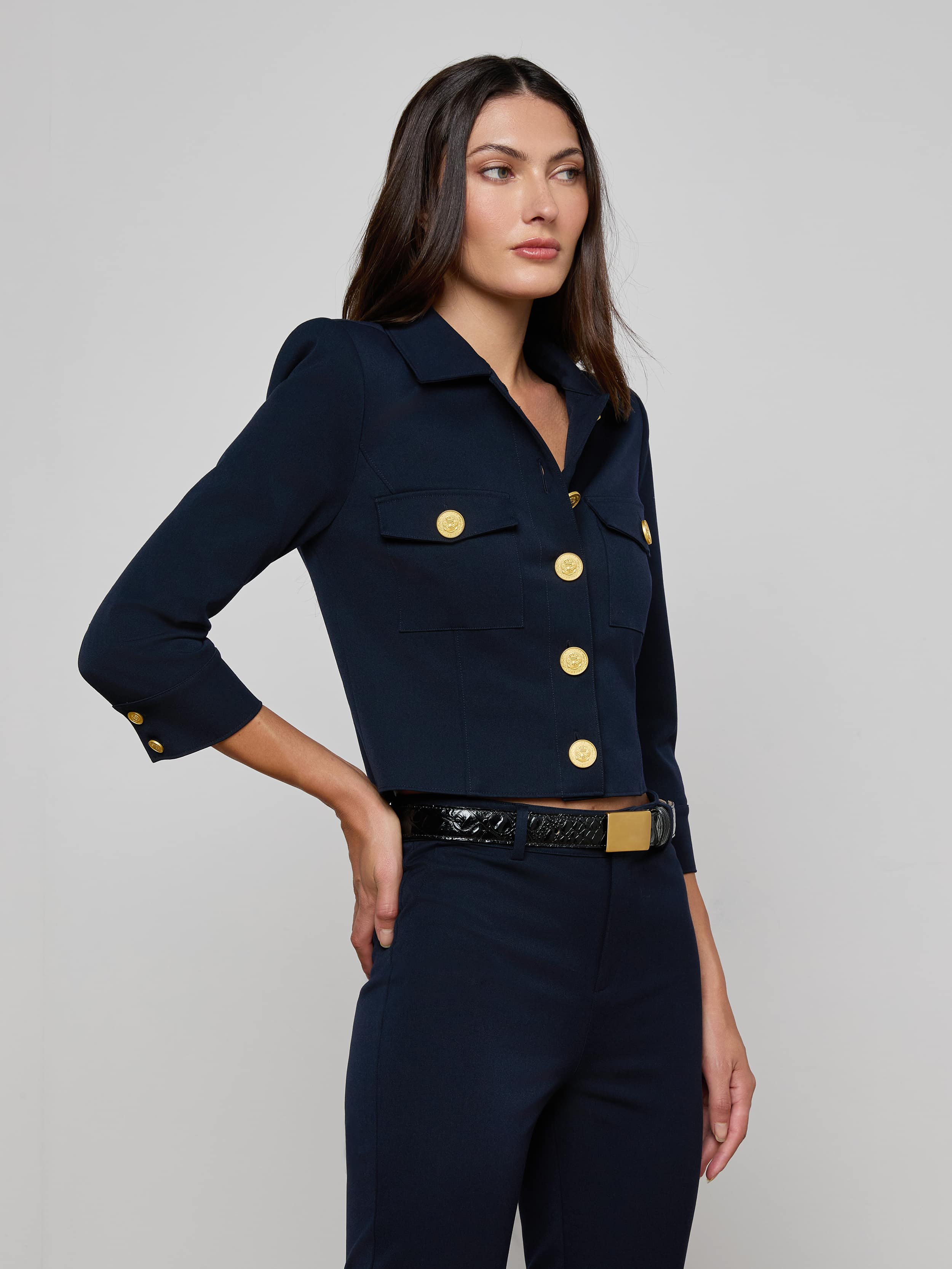 L'AGENCE - Kumi Cropped Jacket - Image 2
