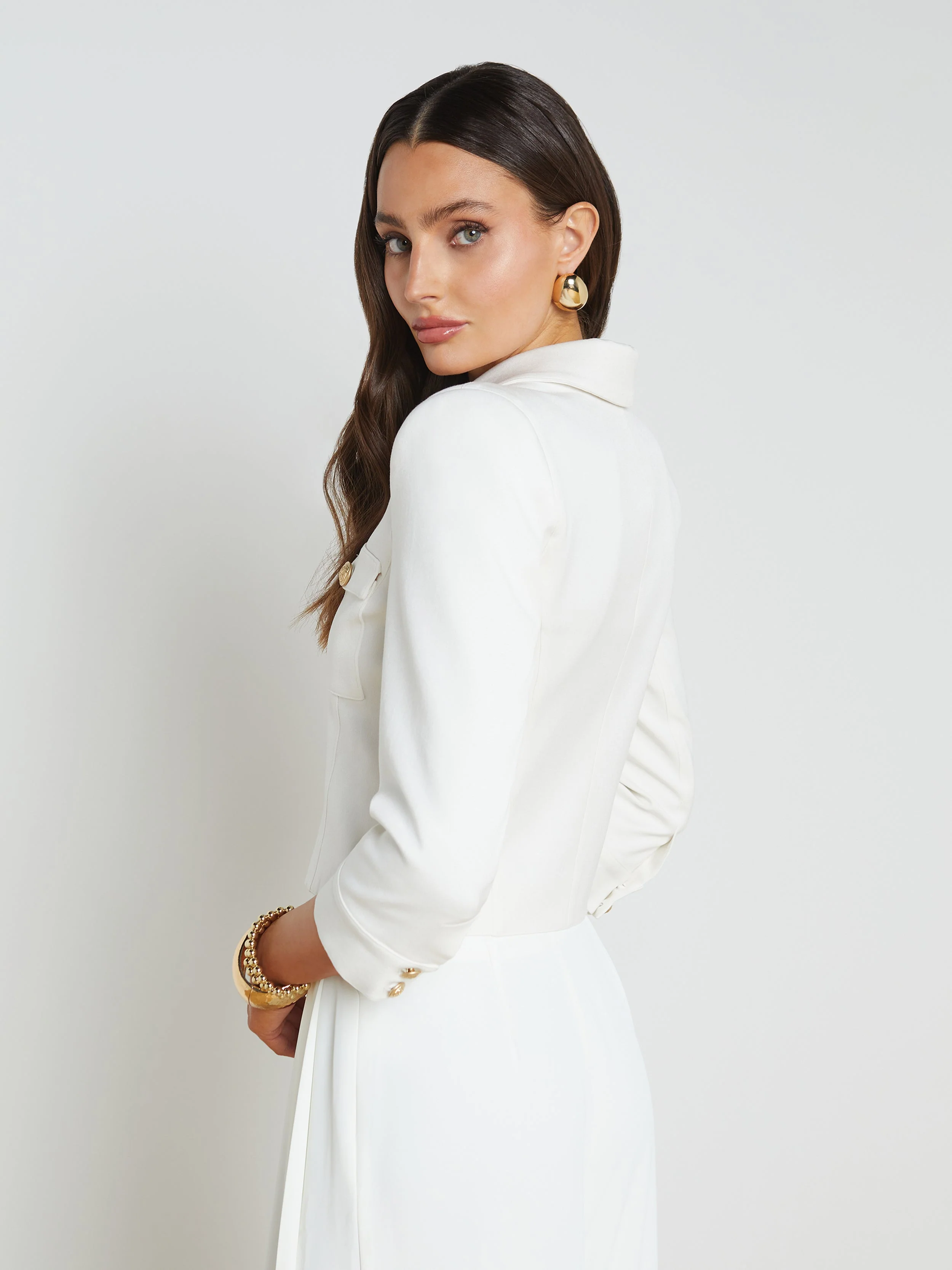 L'AGENCE - Kumi Cropped Jacket - Image 8