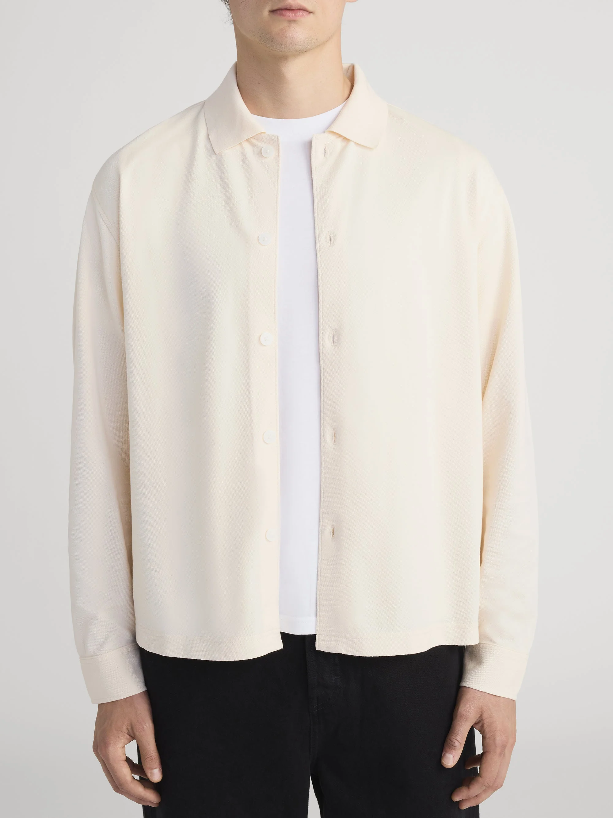 FRAME - Button Down Pique Shirt - Image 3