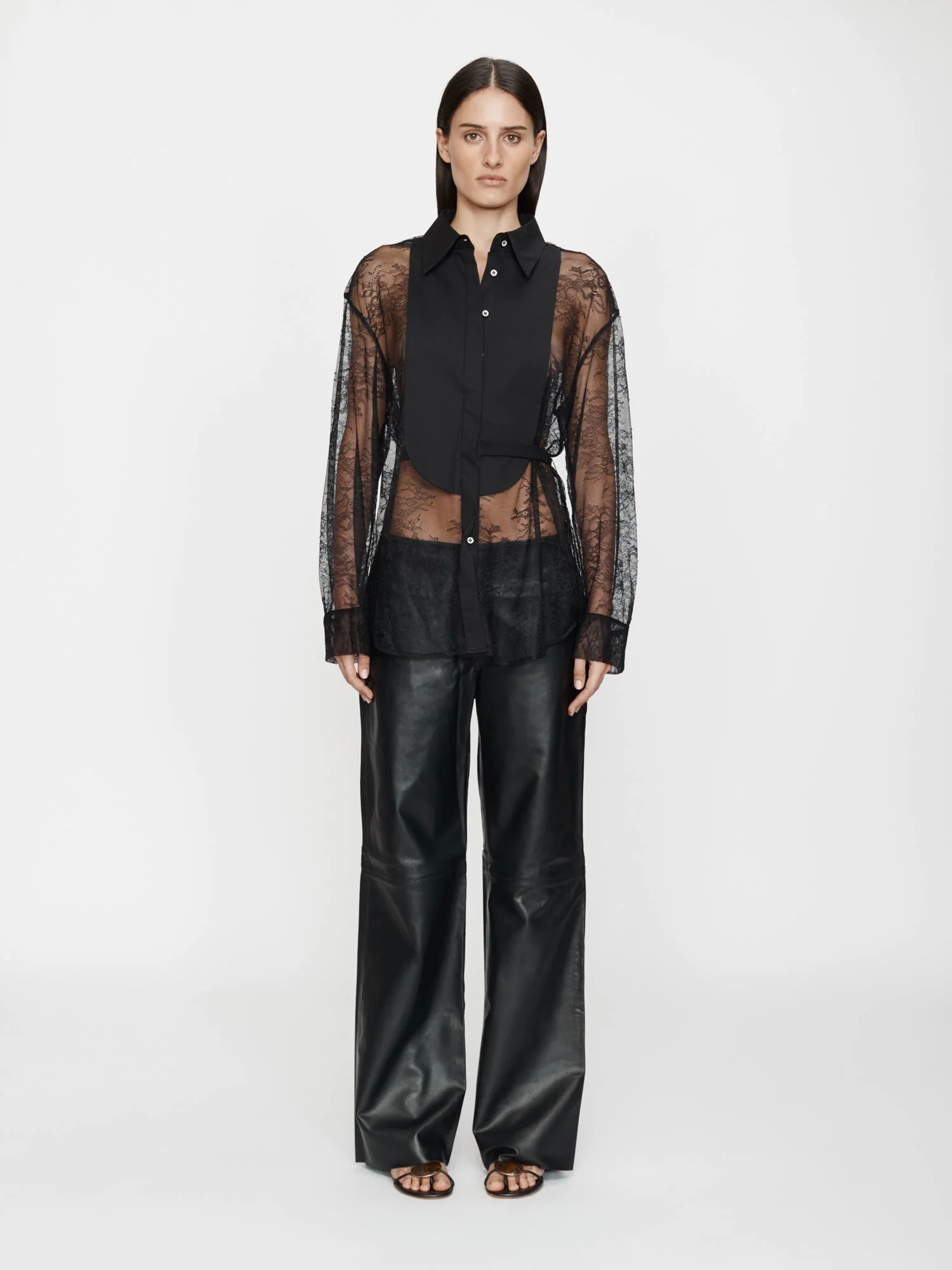 Christopher Esber - Lace Tux Shirt - Image 3