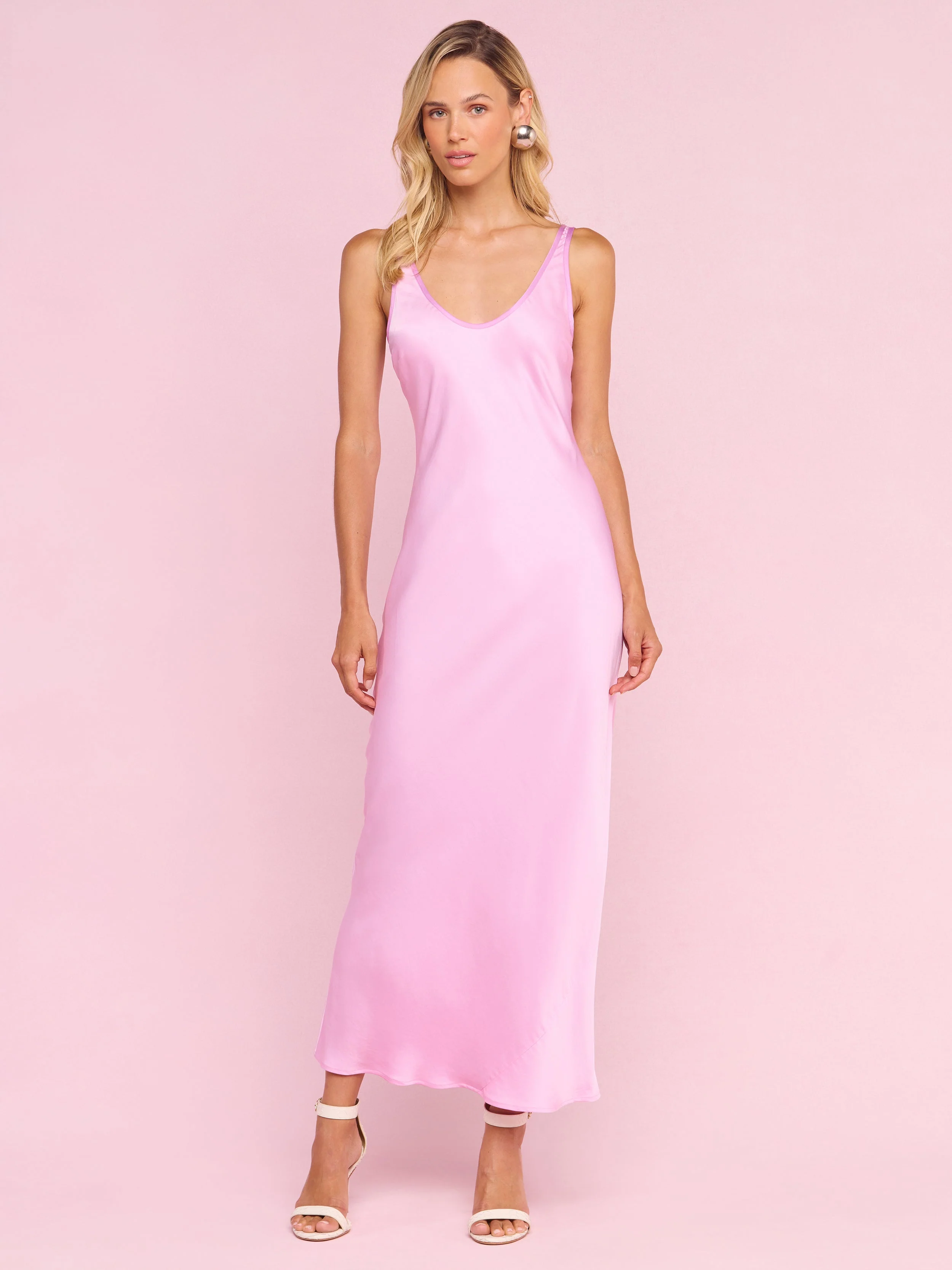L'AGENCE - Akiya Satin Maxi Dress - Image 3