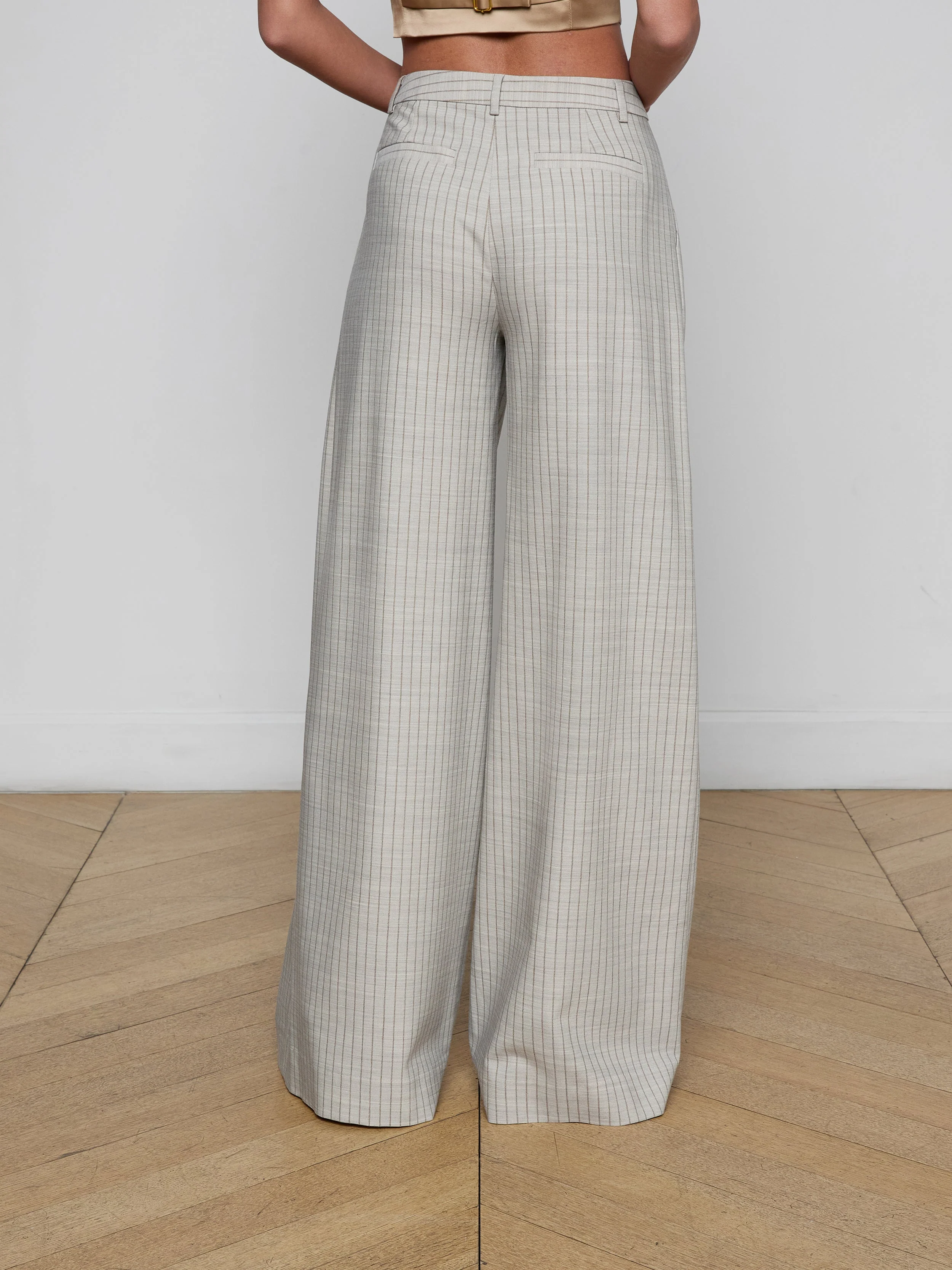 L'AGENCE - Allanah Pinstriped Trouser - Image 4