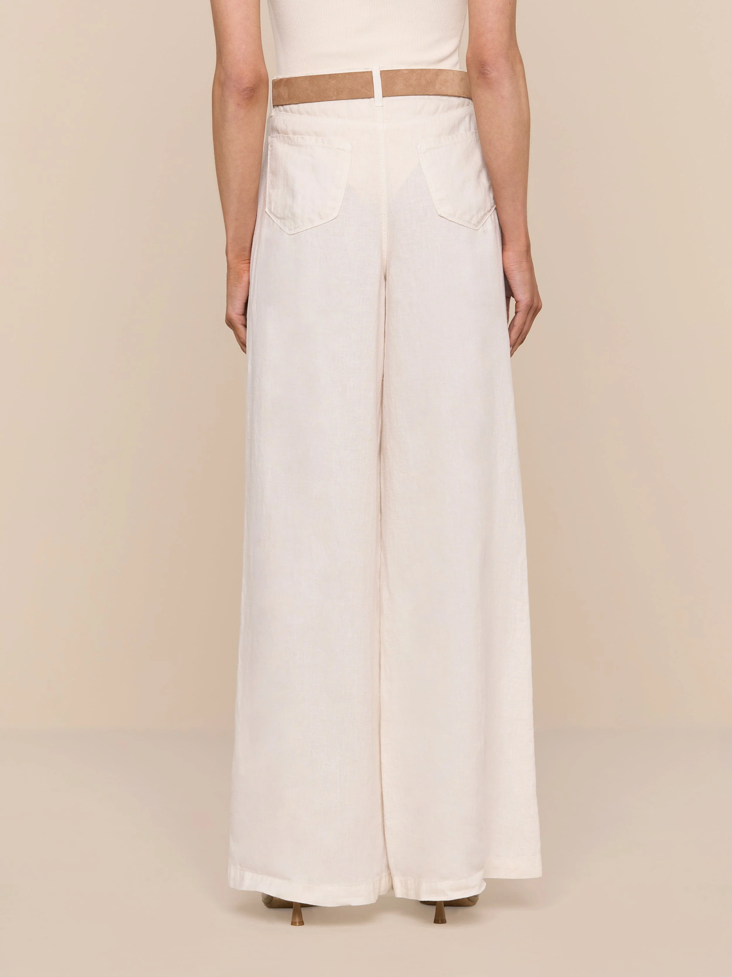 L'AGENCE - Amara Linen Wide - Leg Pant - Image 5