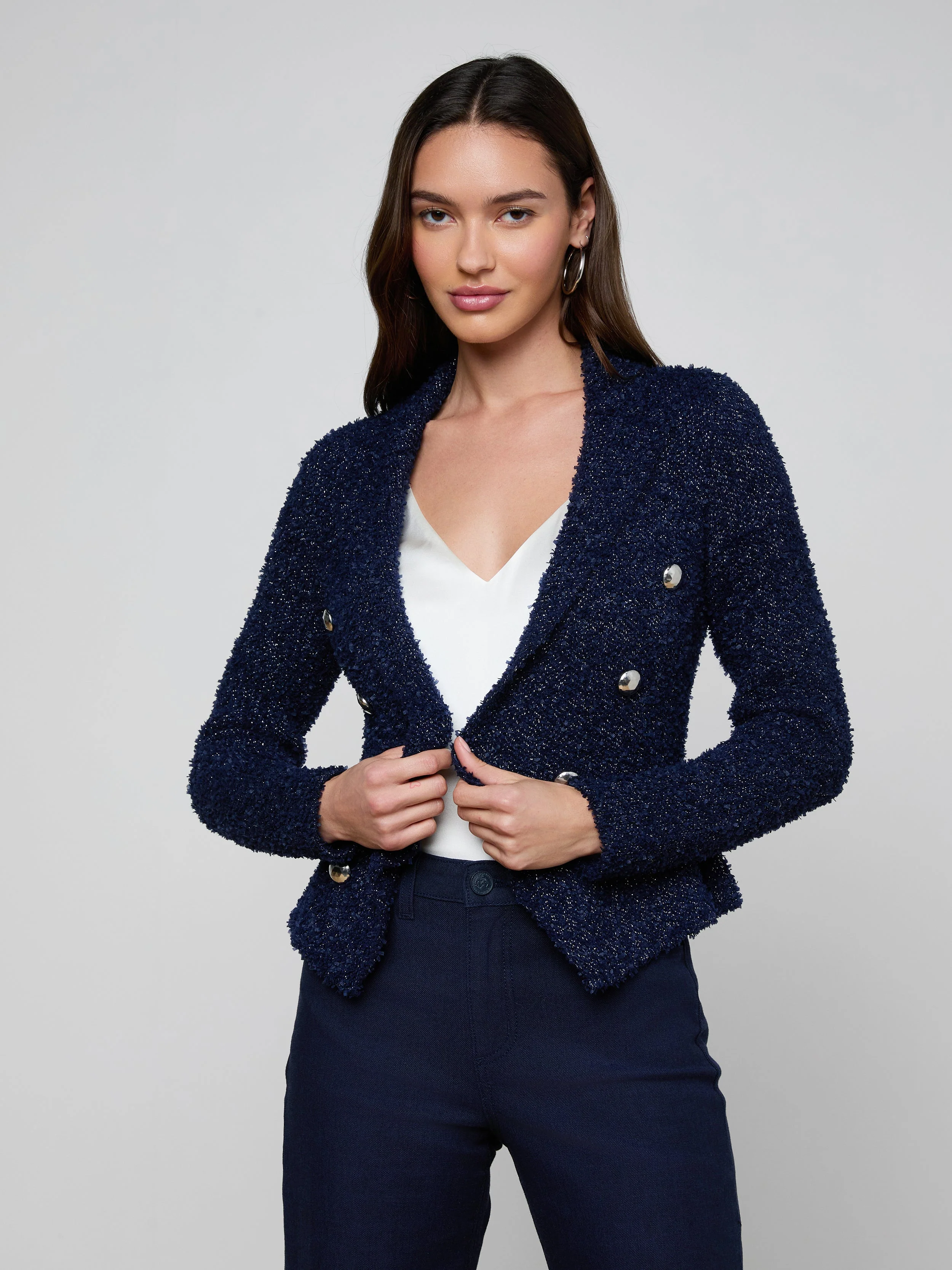 L'AGENCE - Bethany Knit Blazer - Image 4