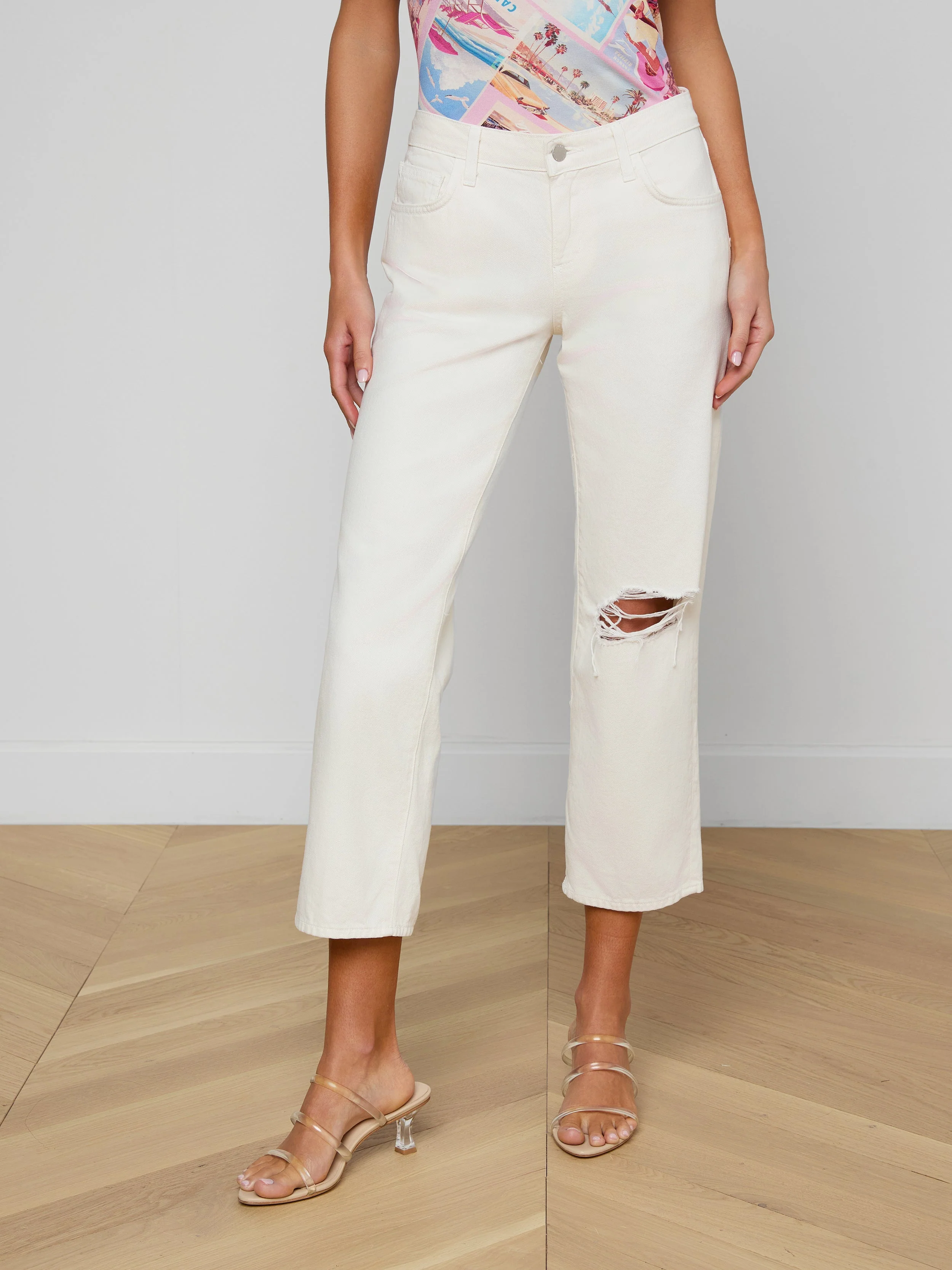 L'AGENCE - Blaine Cropped Stovepipe Jean - Image 2