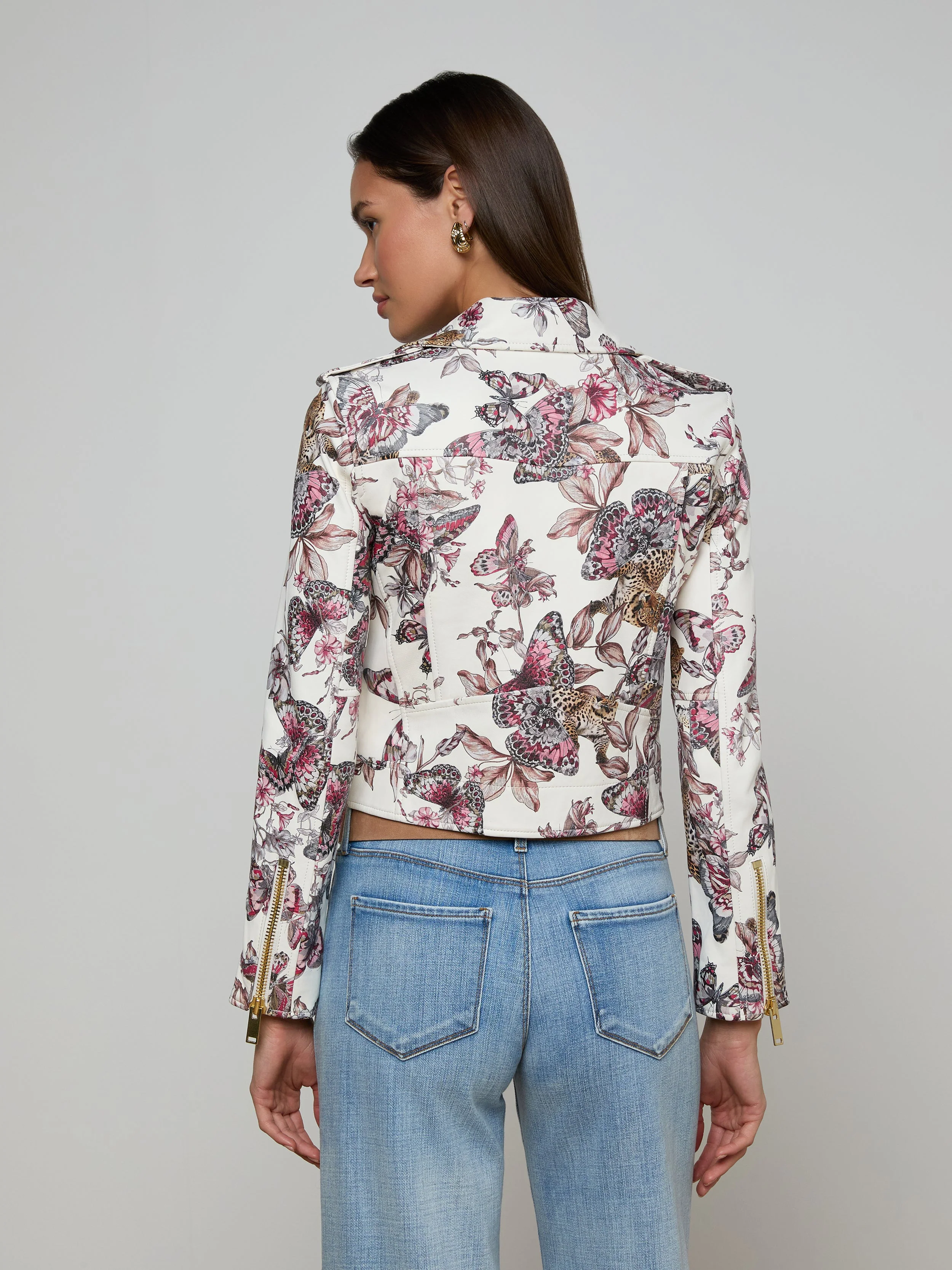 L'AGENCE - Blakely Leather Biker Jacket - Image 5