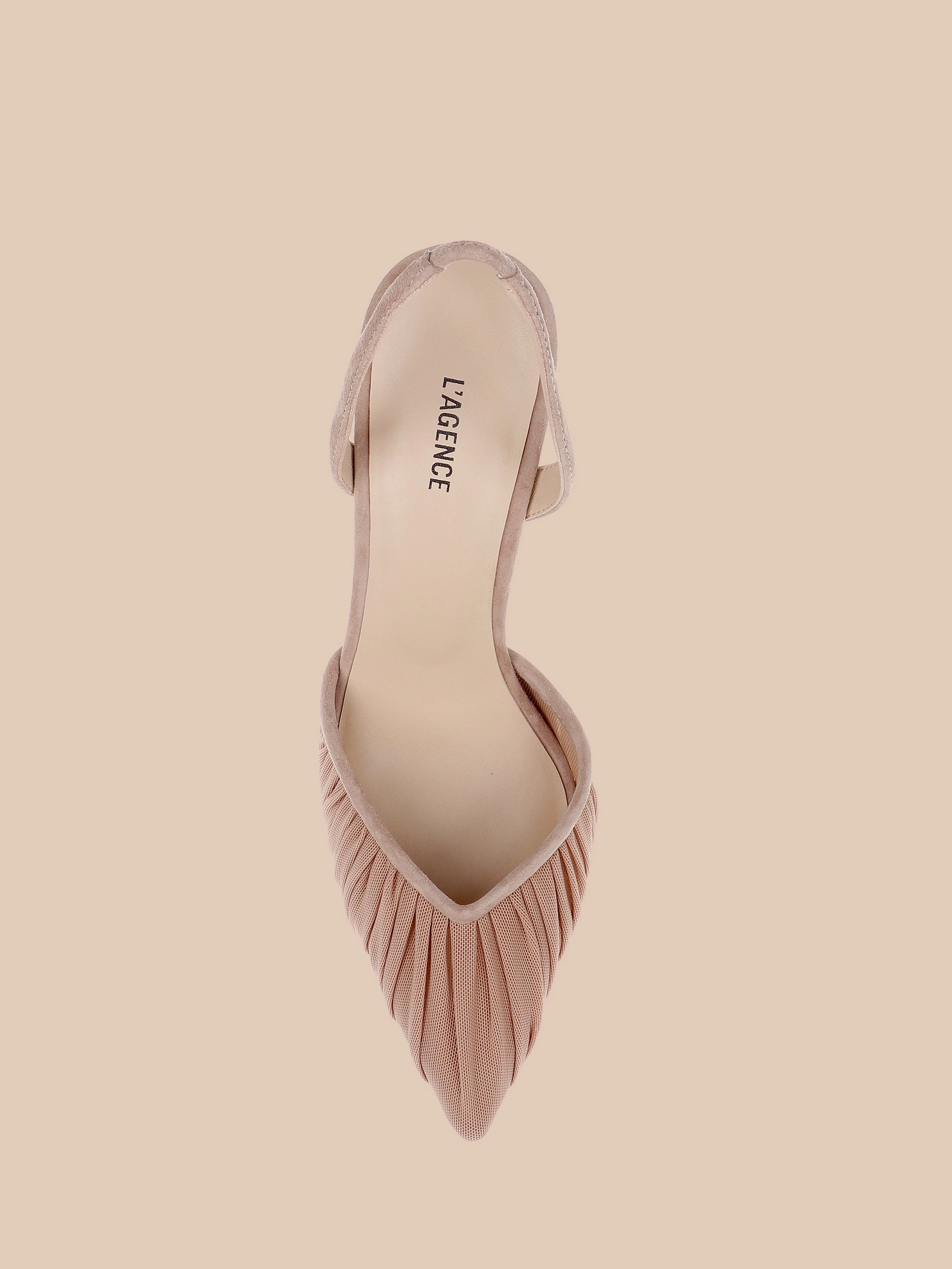 L'AGENCE - Bowery Mesh Slingback Pump - Image 4