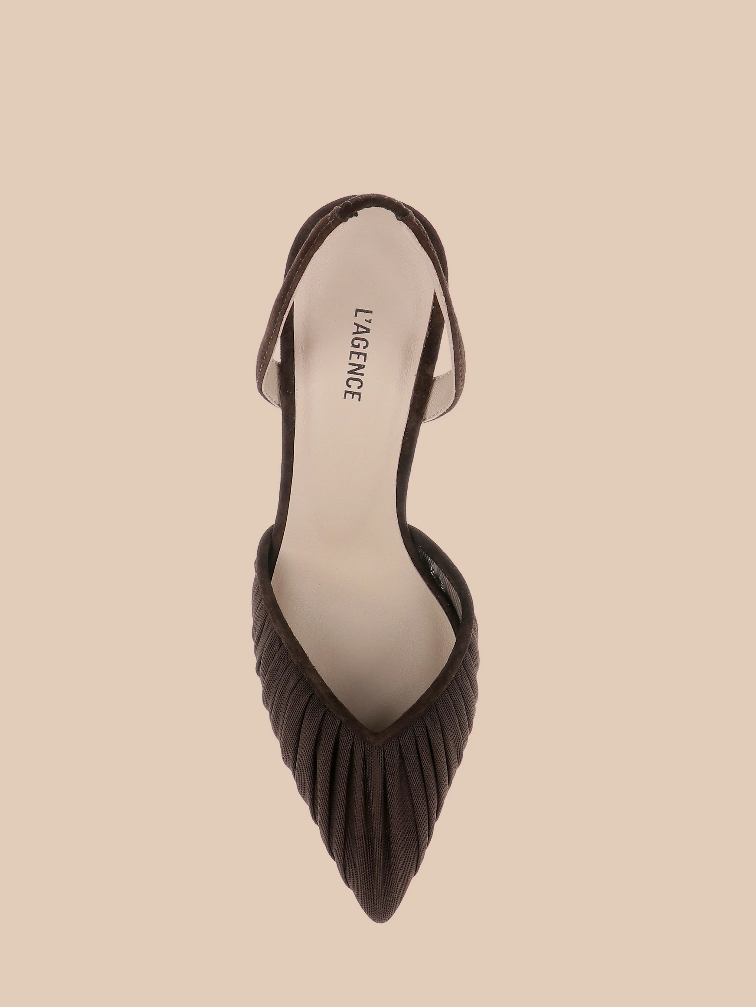 L'AGENCE - Bowery Mesh Slingback Pump - Image 4